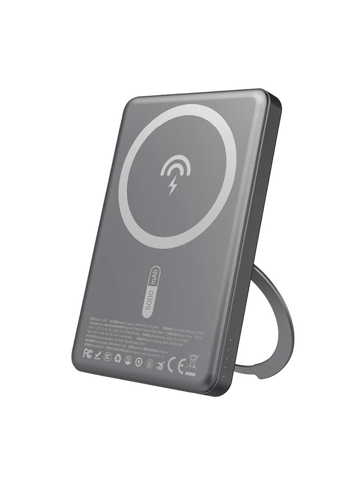 Dudao K28s 20w PD 5000mah Powerbank With Magsafe And Stand - Gray Powerbank (Akku) - Grau - 5000 Mah - Powerbank Akku - 6977196680122