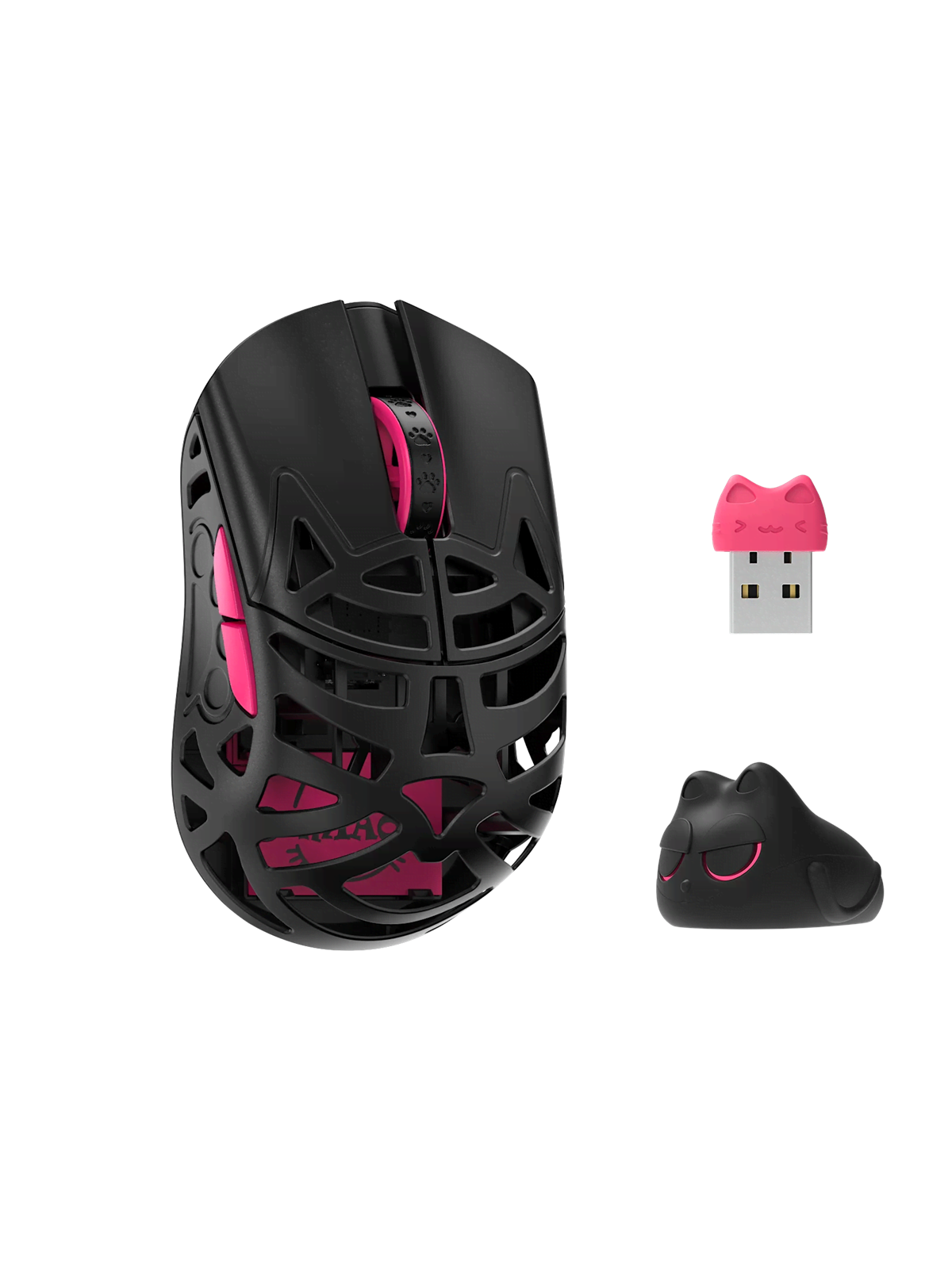Wlmouse Beast Miao (Omron) / Wireless 8K / Magnesium - Gaming Maus (Schwarz) - Miao-black-o