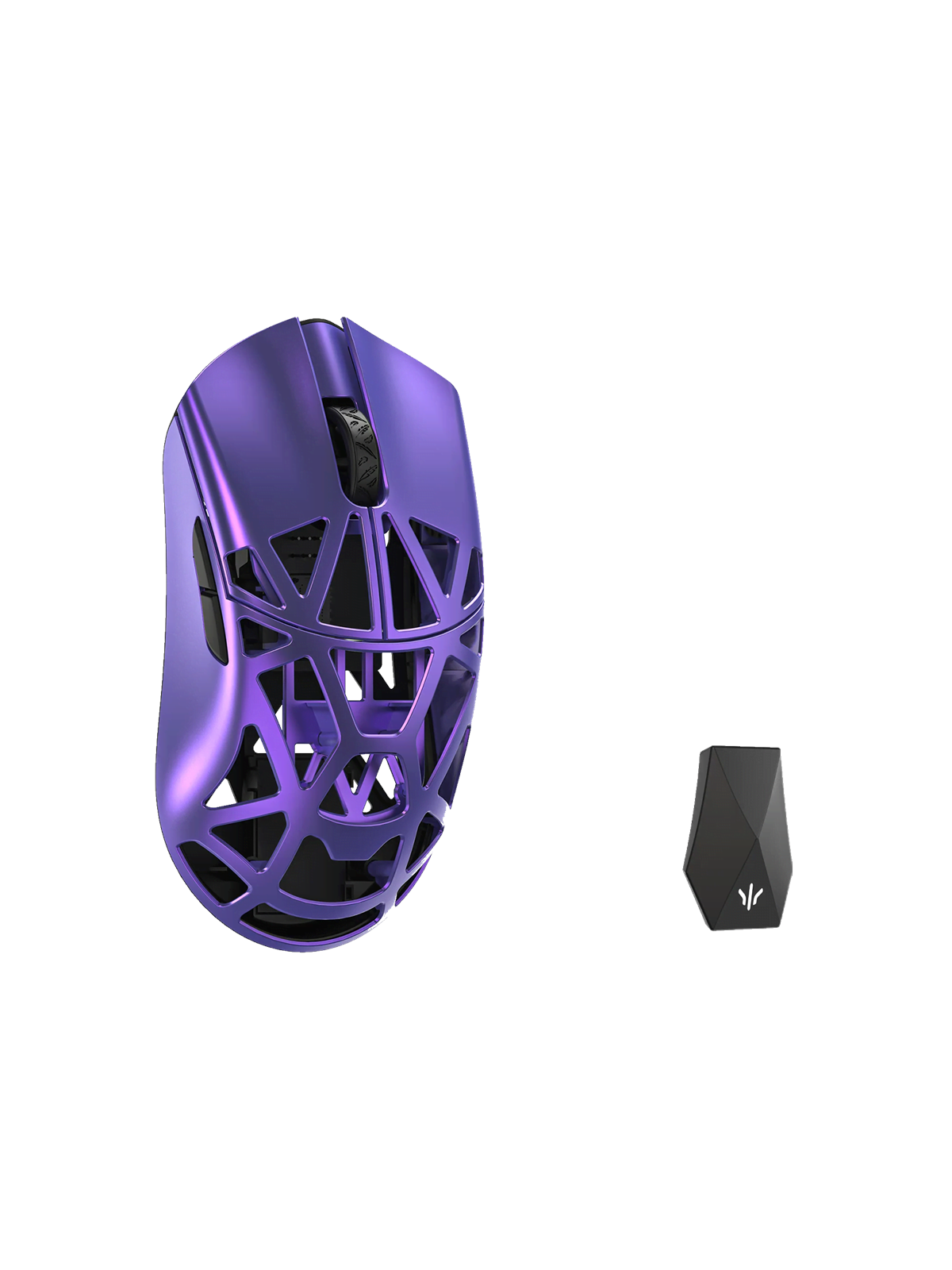 Wlmouse Beast X Max (Solid Side + Omron) / Wireless 8K / Magnesium - Gaming Maus (Lila) - Max-purple-o-shixin