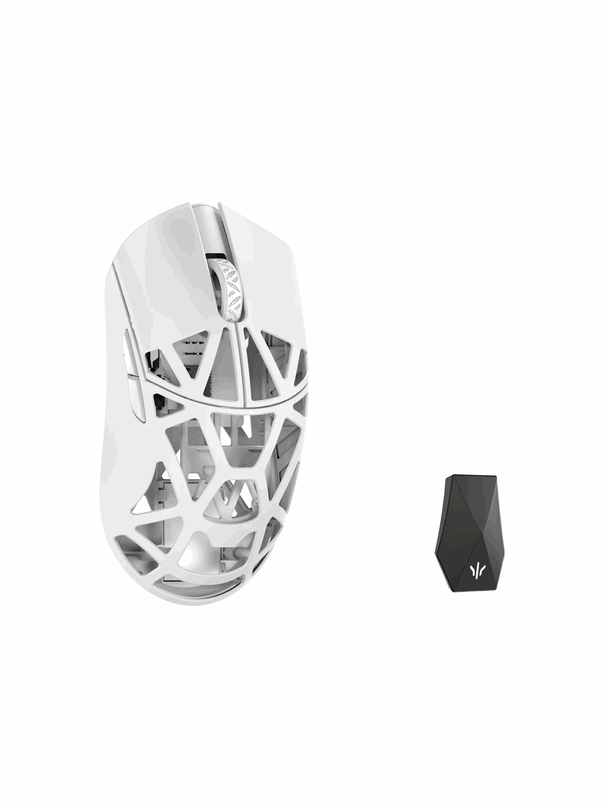 Wlmouse Beast X Max (Solid Side + Omron) / Wireless 8K / Magnesium - Gaming Maus (Weiß) - Max-milky White-o-shixin