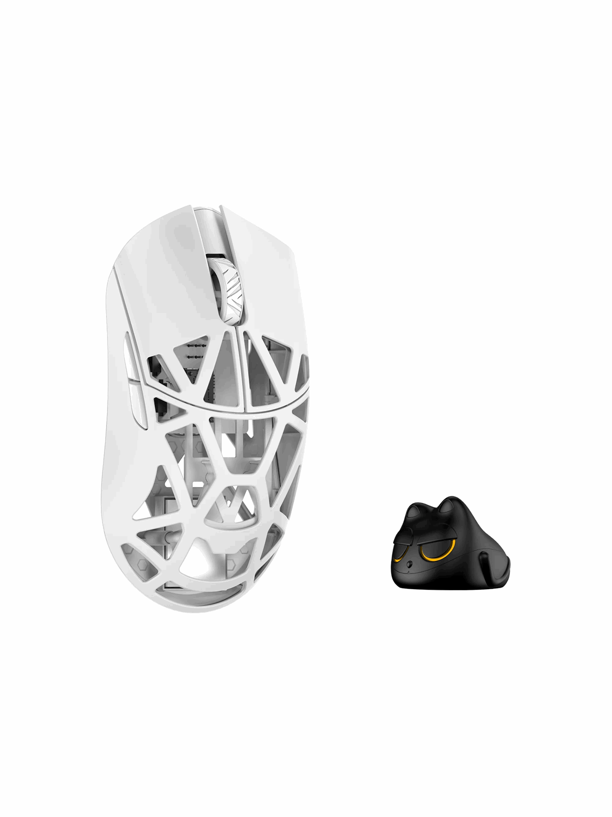 Wlmouse Beast X Pro (Solid Side + Omron) / Wireless 8K / Magnesium - Gaming Maus (Weiß) - Mpro-shixin-white-o