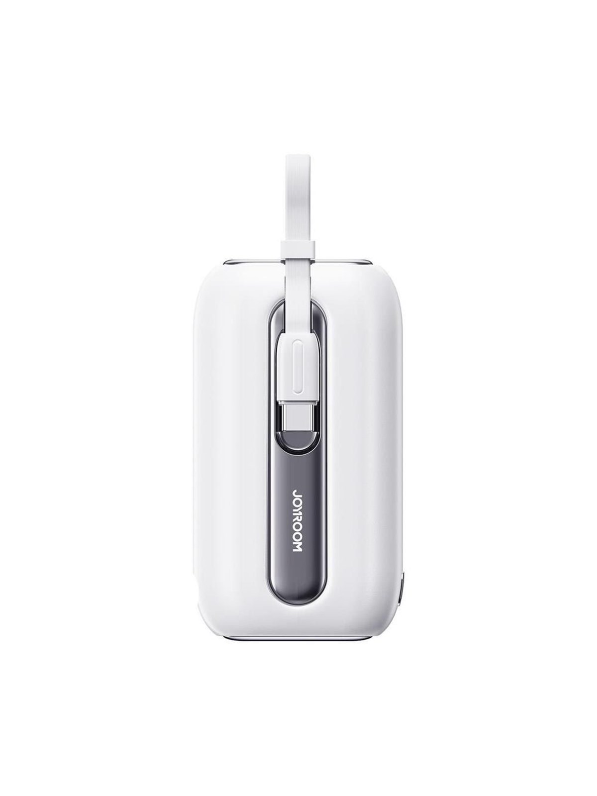 Joyroom Mini Powerbank 10000mah Colorful Series 22.5W With 2 Built-in Usb C And Lightning Cables White (Jr-l012) Powerbank (Akku) - Weiß - 10000 Mah -