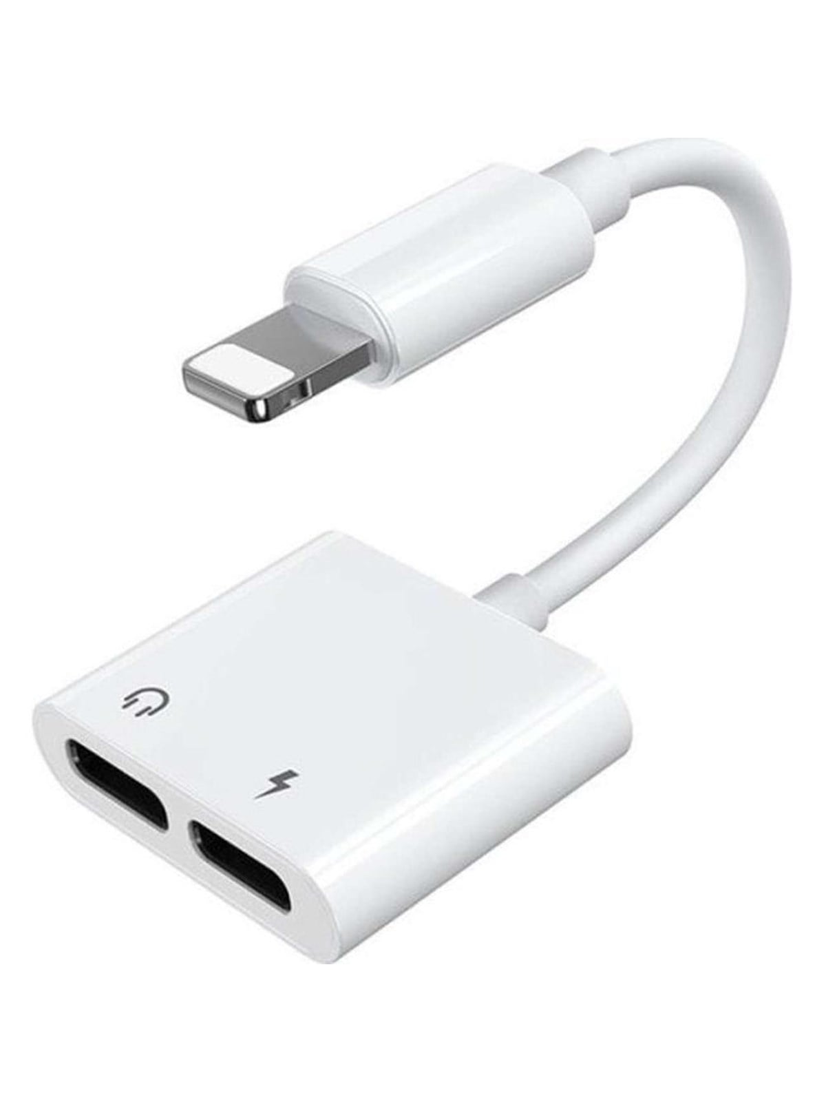 Joyroom S-y104 Headphone Lightning / 2x Lightning Adapter - White - Usb Kabel - 6956116718985