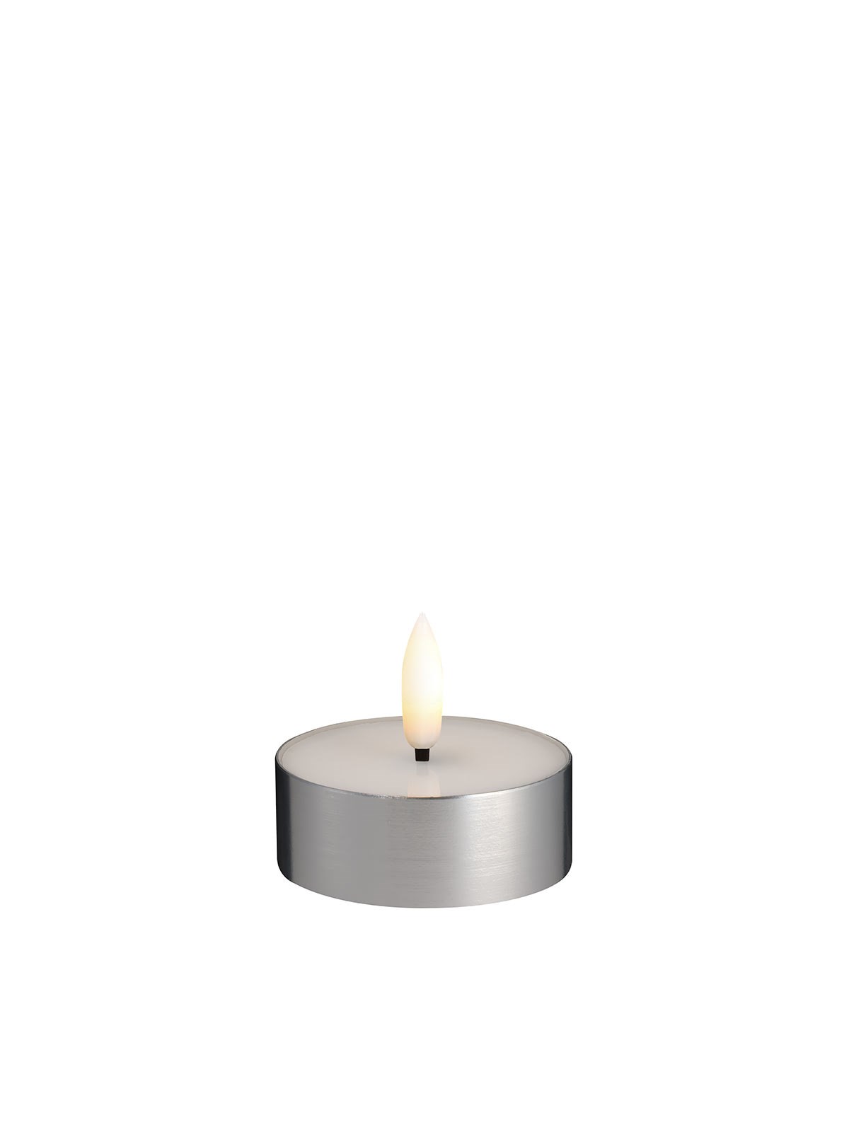 Moods & More Led Melted Tealight - Metal Silver Finish - Einrichtung - M12-ms063025