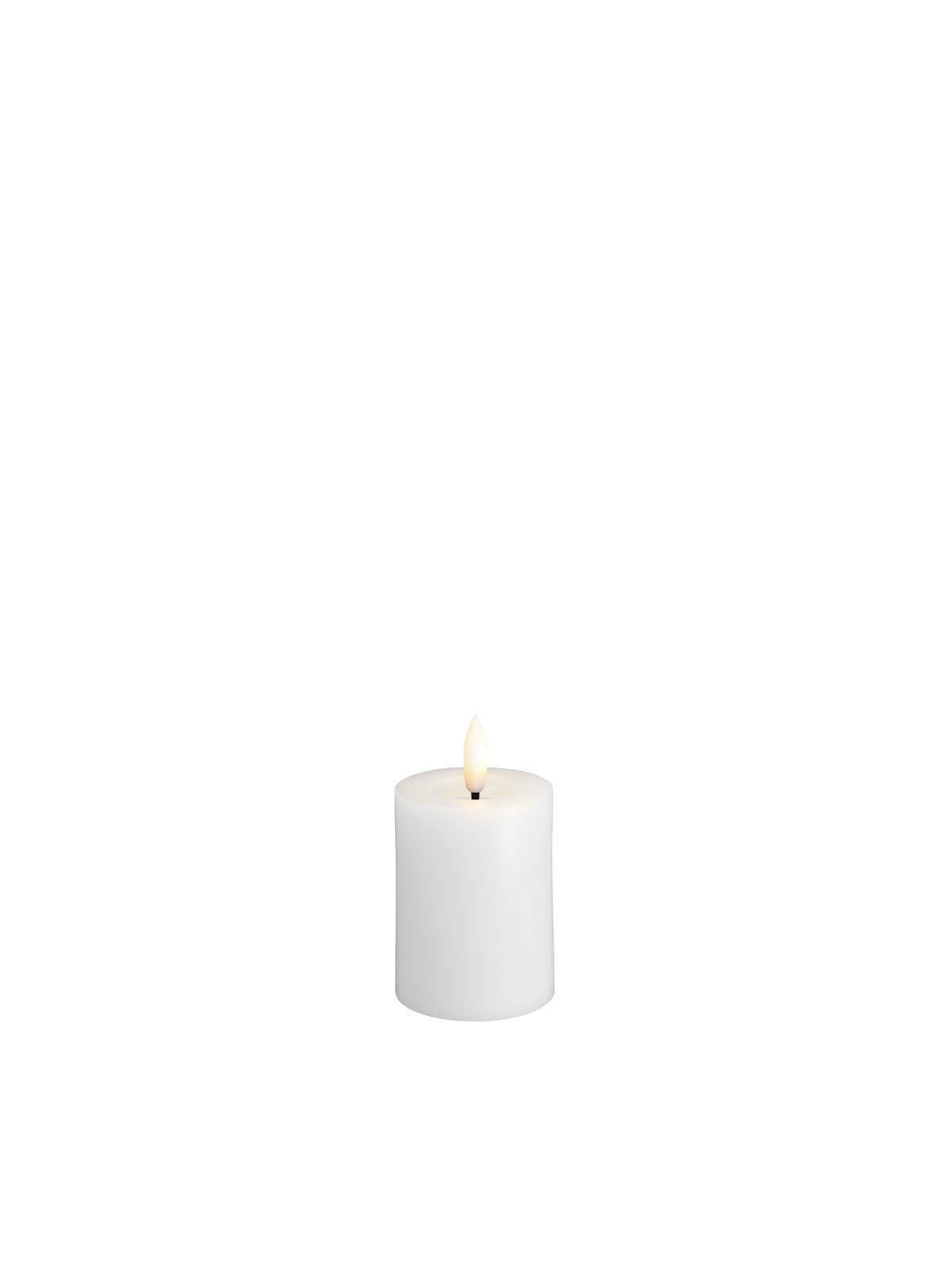 Moods & More Led Pillar Candle - Melted Classic White - 49x75 mm - Einrichtung - M31-cw049075