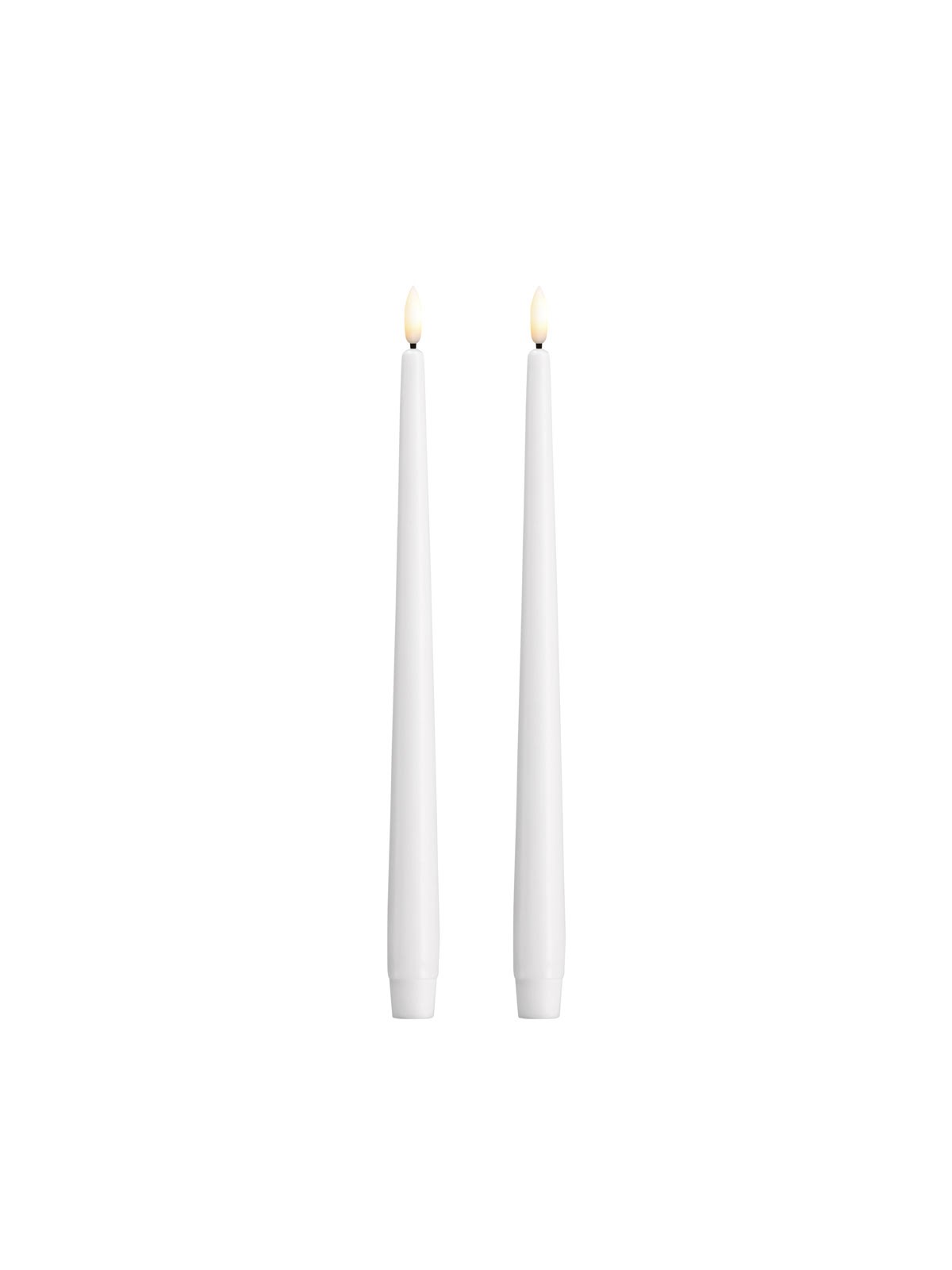 Moods & More Led Taper Candle - Slim - Classic White - 23x300 mm - 2 Pcs - Einrichtung - M50-cw023300