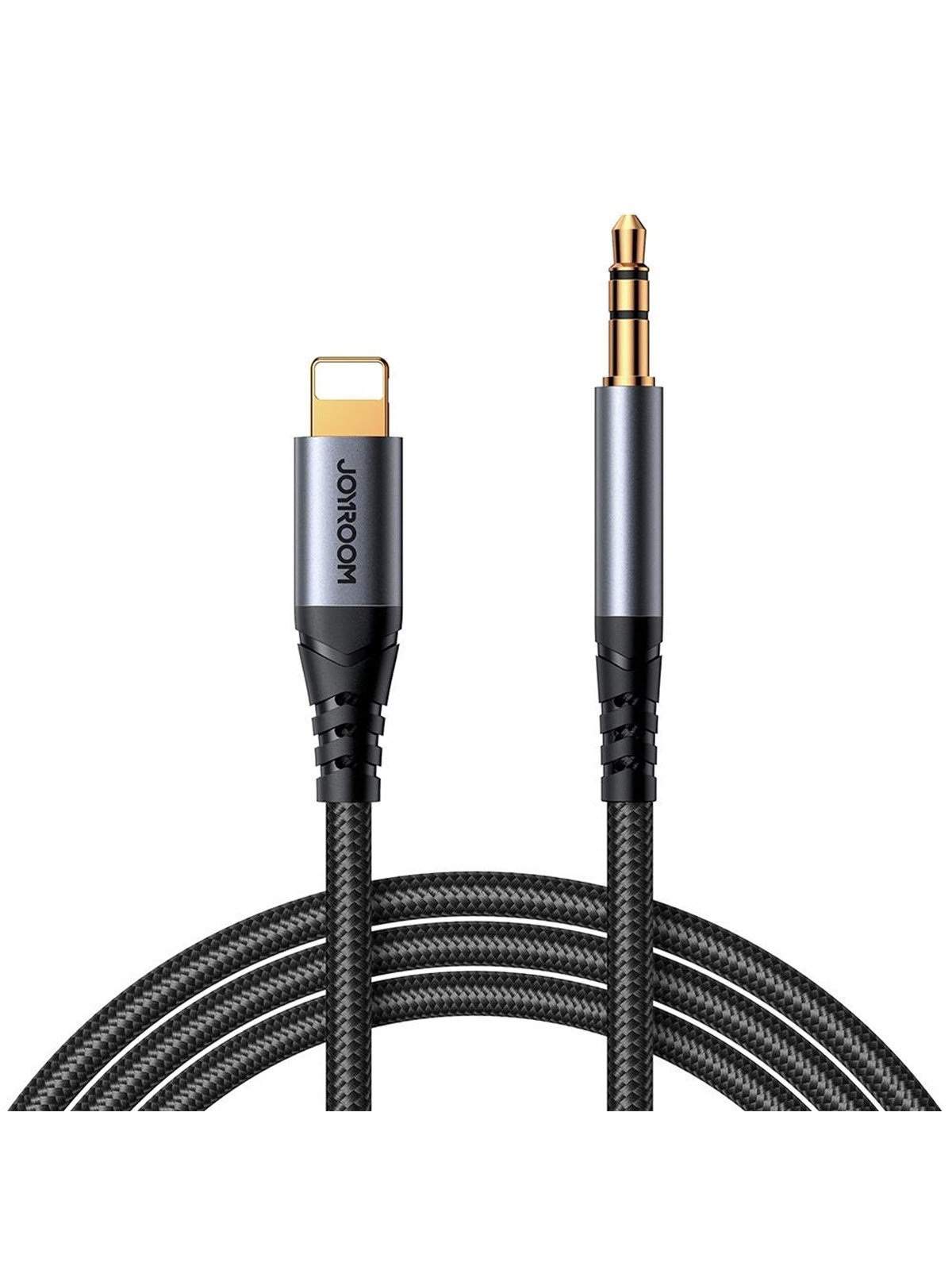 Joyroom Audio Transfer Series Sy-a06 Mini Jack 3.5 mm / Lightning Cable 1.2 m - Black - Audio Kabel - 6956116773762
