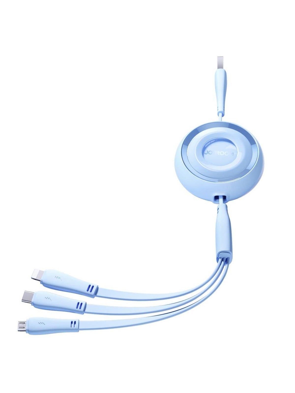 Joyroom Colorful Series S-a40 Cable Retractable 3in1 Usb-a - Usb-c / Lightning / Micro Usb 1m - Blue - Usb Kabel - S-a40_B