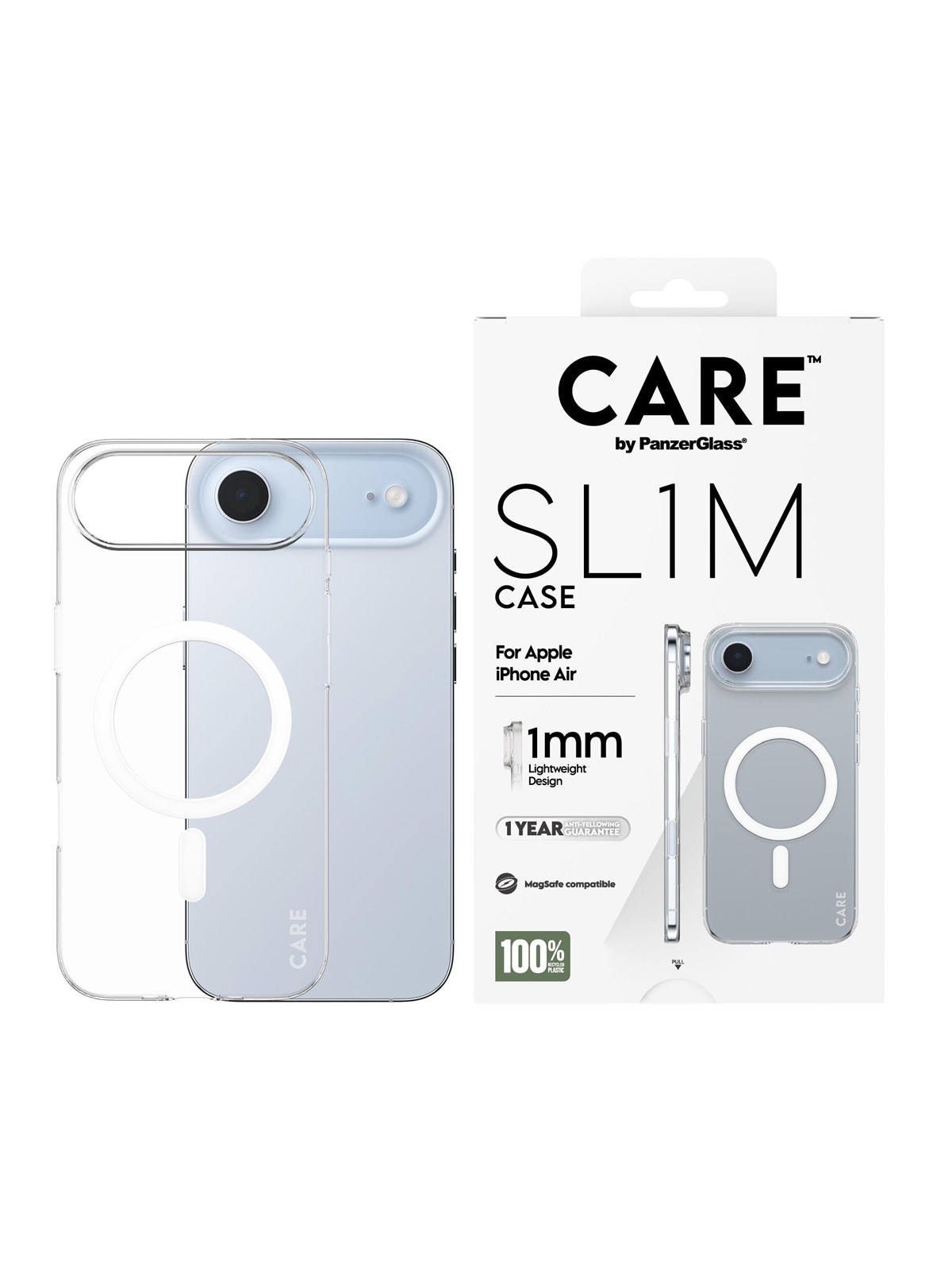 Care by Panzerglass Sl1m Case Transparent w. Magsafe Iphone Air - Handys Cover Cases - Cr93211