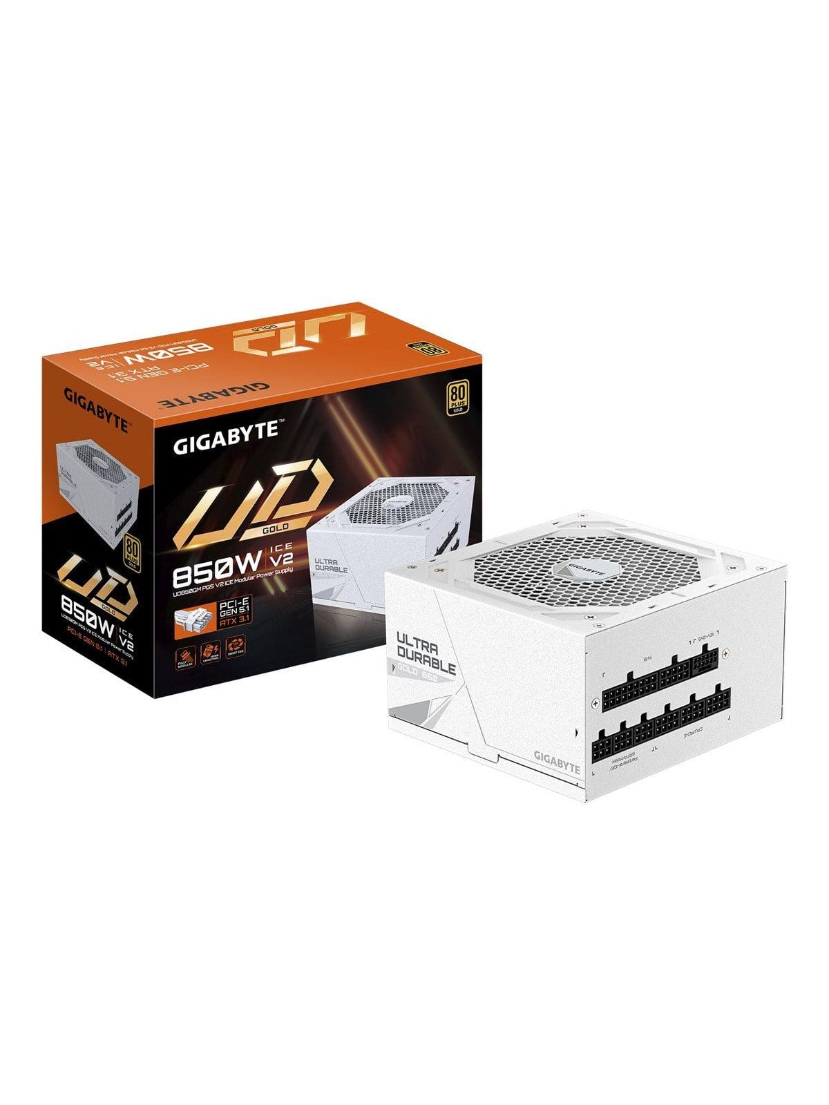 Gigabyte Ud850gm Pg5 V2 Ice Netzteile - 850 Watt - 120 mm - Atx 3.1 - 80 Plus Gold Zertifiziert - Gp-ud850gm Pg5 Ice