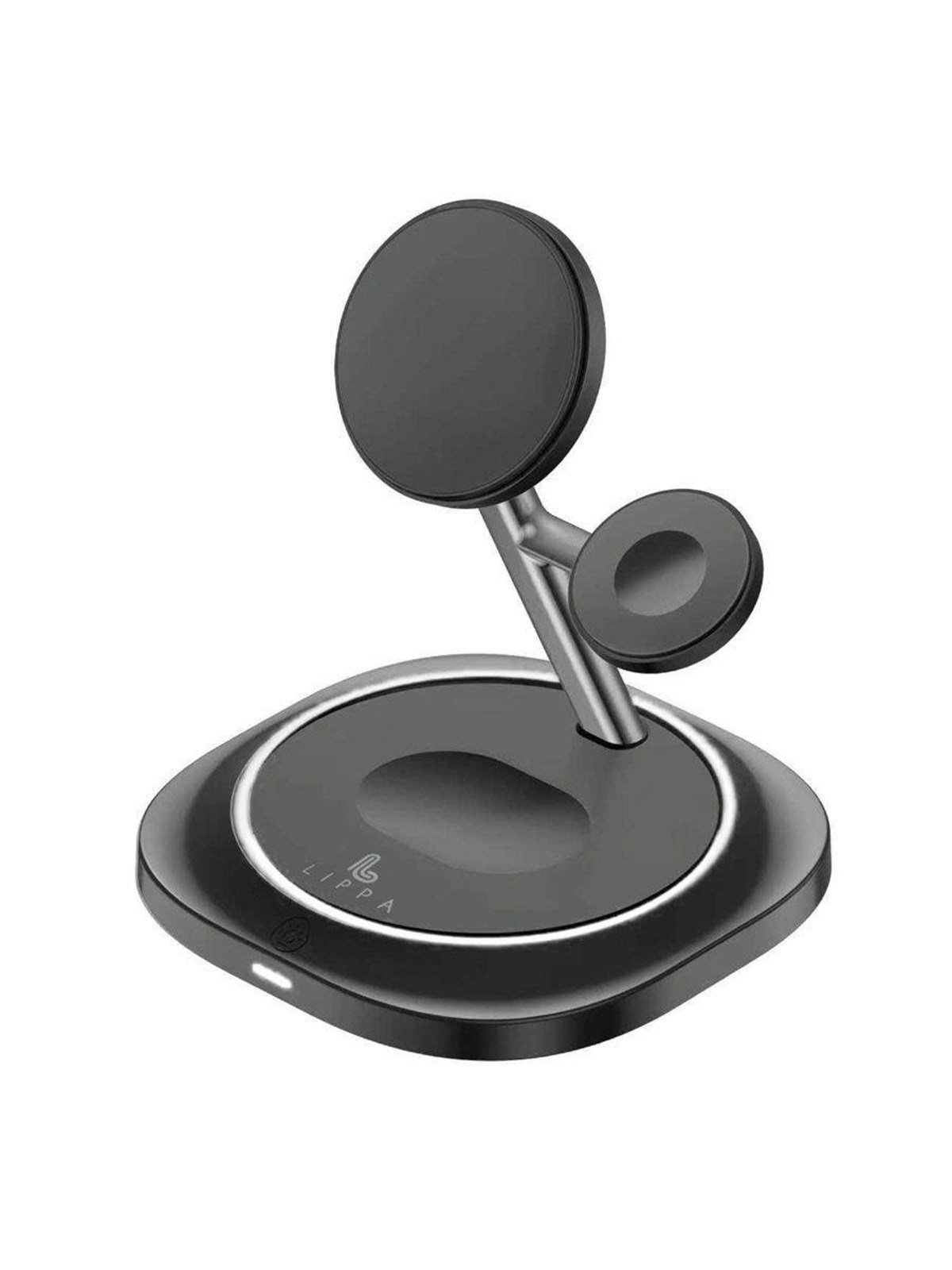 Lippa 3-in-1 Wireless Charger Stand 15w Black - Handys Adapter Und Ladegeraete - Lpwcs01