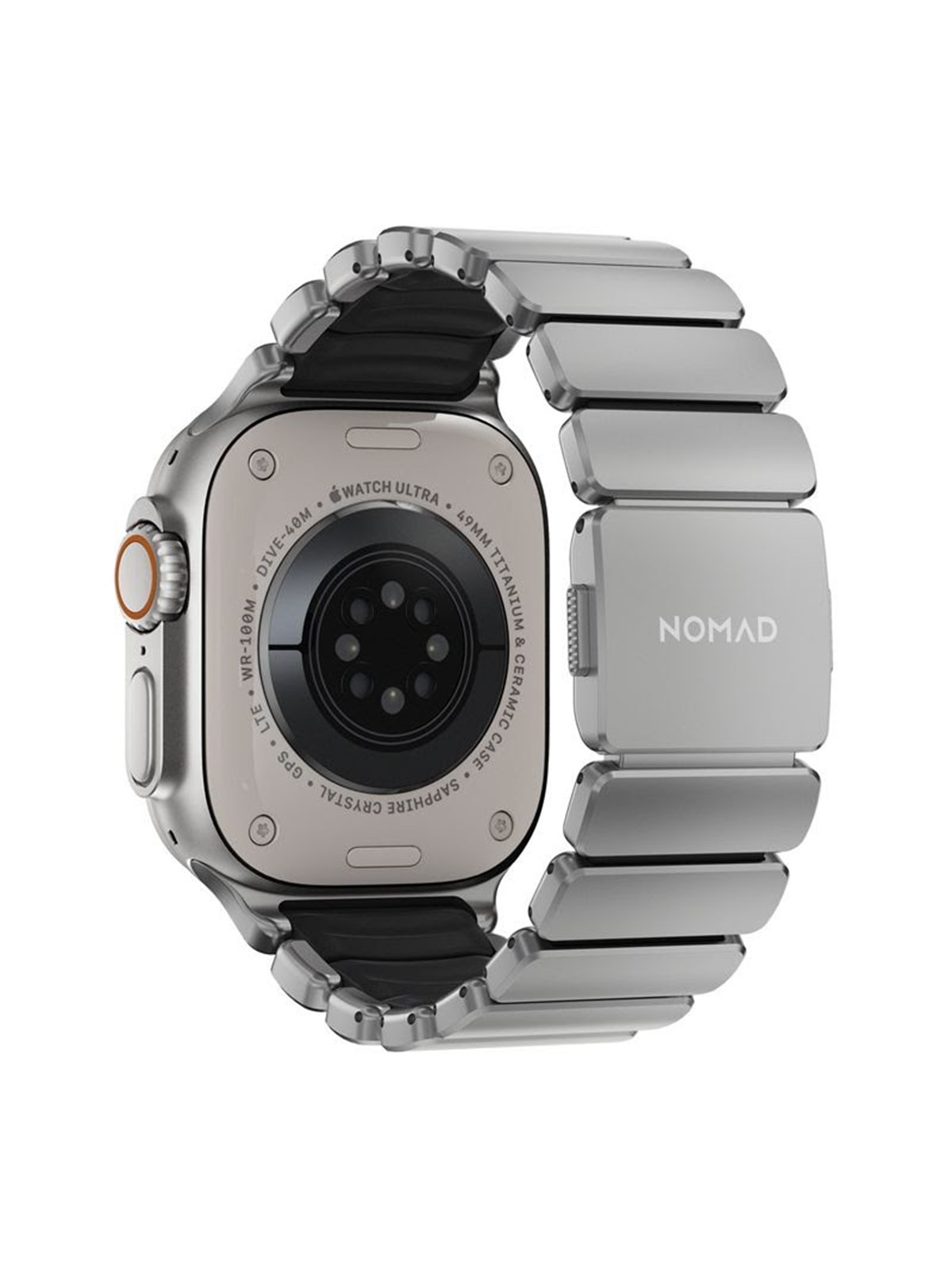 Nomad Stratos Band Natural Titanium Black Fkm AW 45/46/49mm - Smartwatch Accessories - Nm014421858