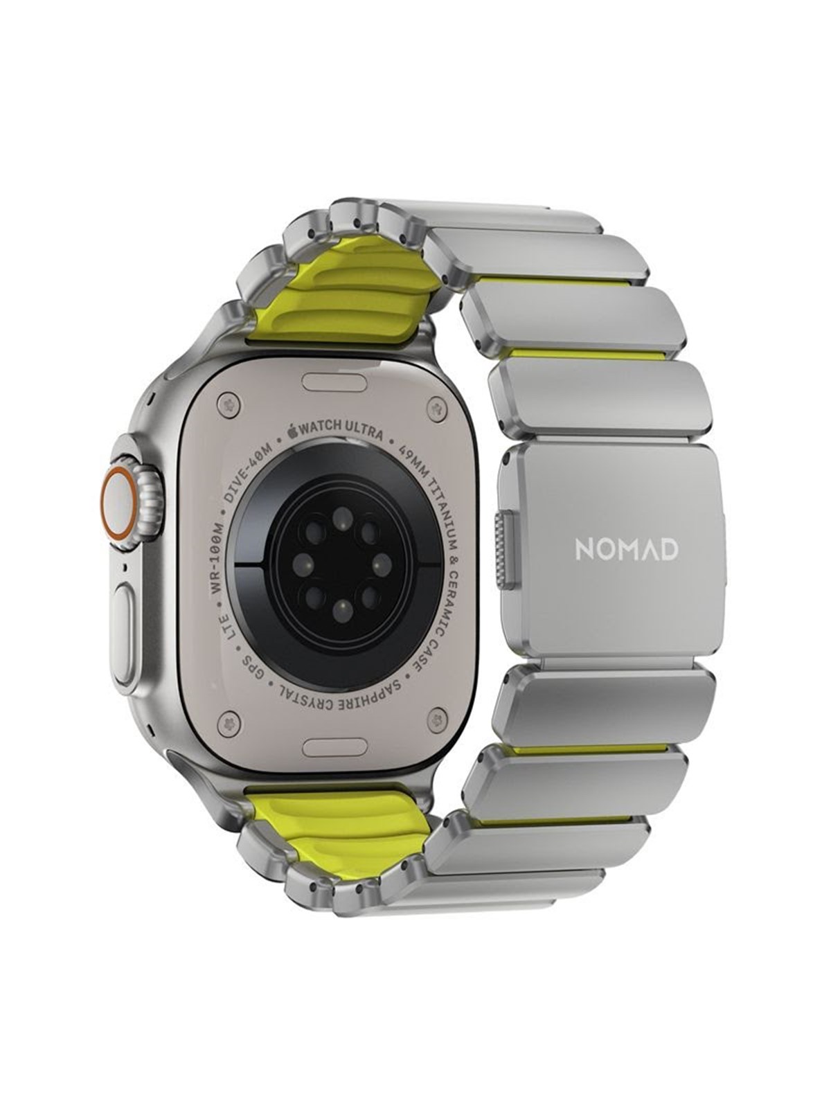 Nomad Stratos Band Natural Titanium Volt Fkm AW 45/46/49mm - Smartwatch Accessories - Nm011147858