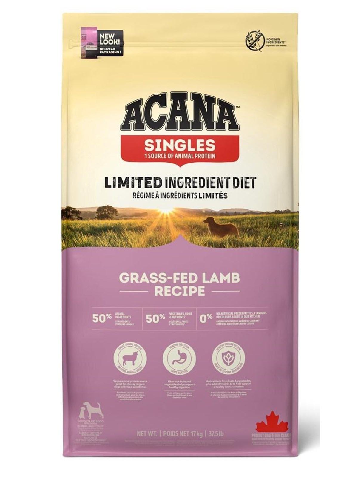 Acana Grass-fed Lamb Dry Dog Food 17kg - Hunde - 064992570170