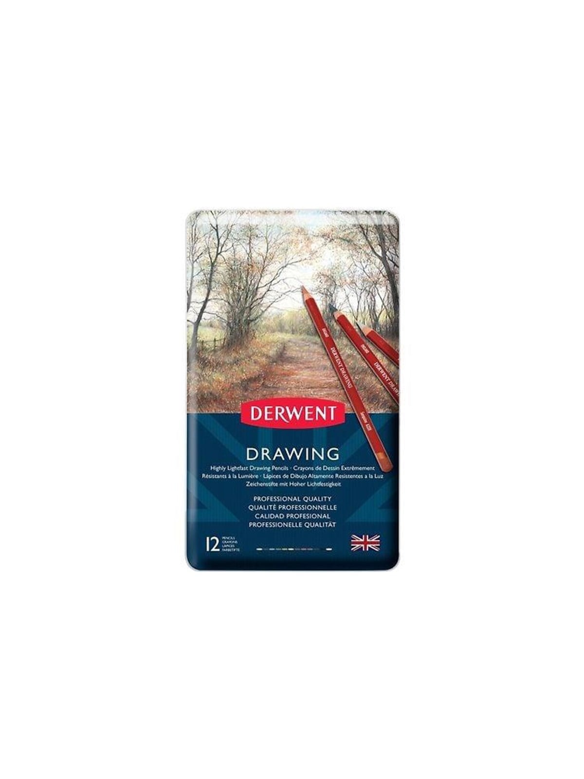 Derwent Drawing Pencil Assortment 12 Pencils - Kunst Handwerk Ausstattung - 0700671