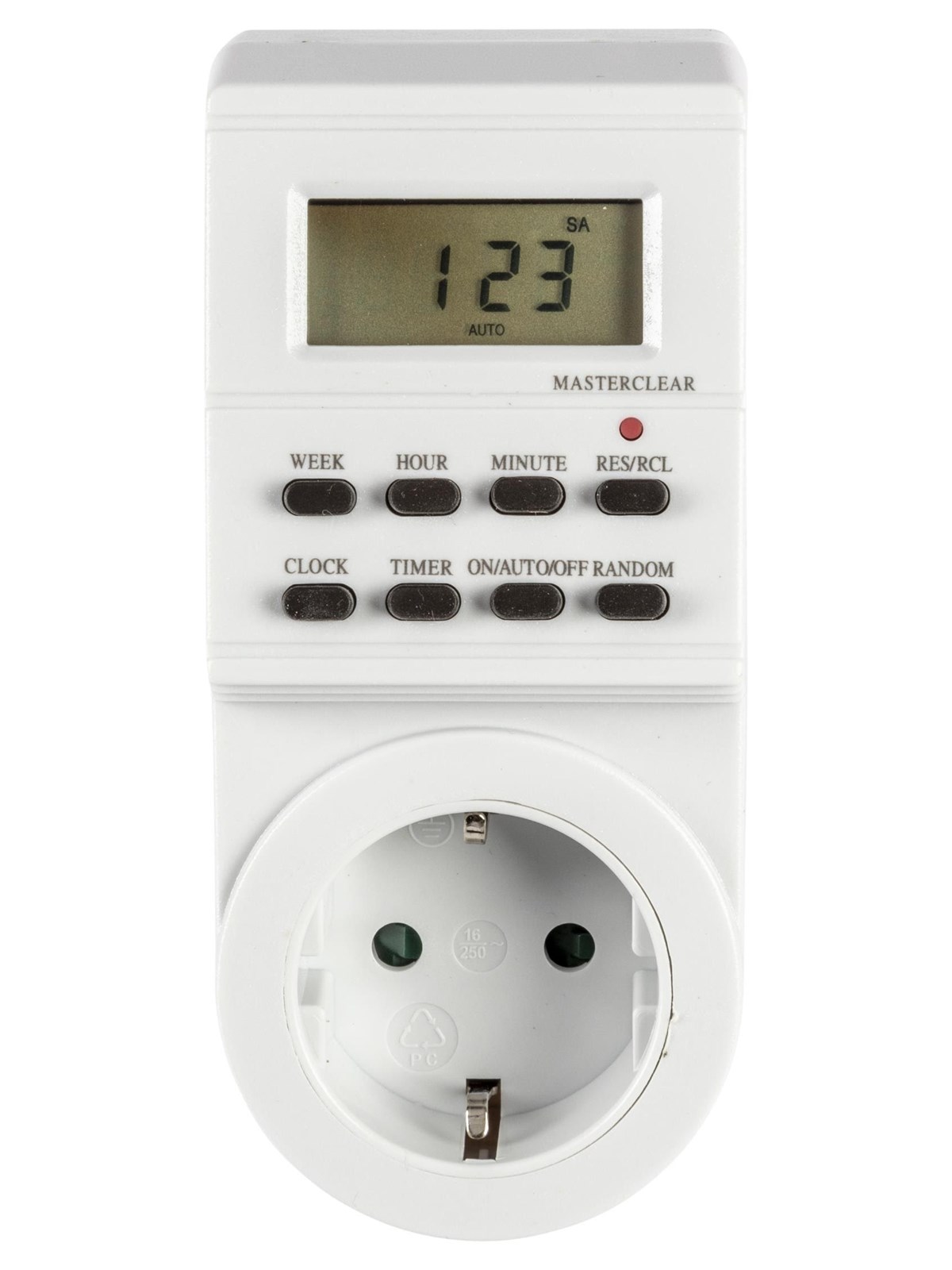 Pro electronic weekly timer for indoor use