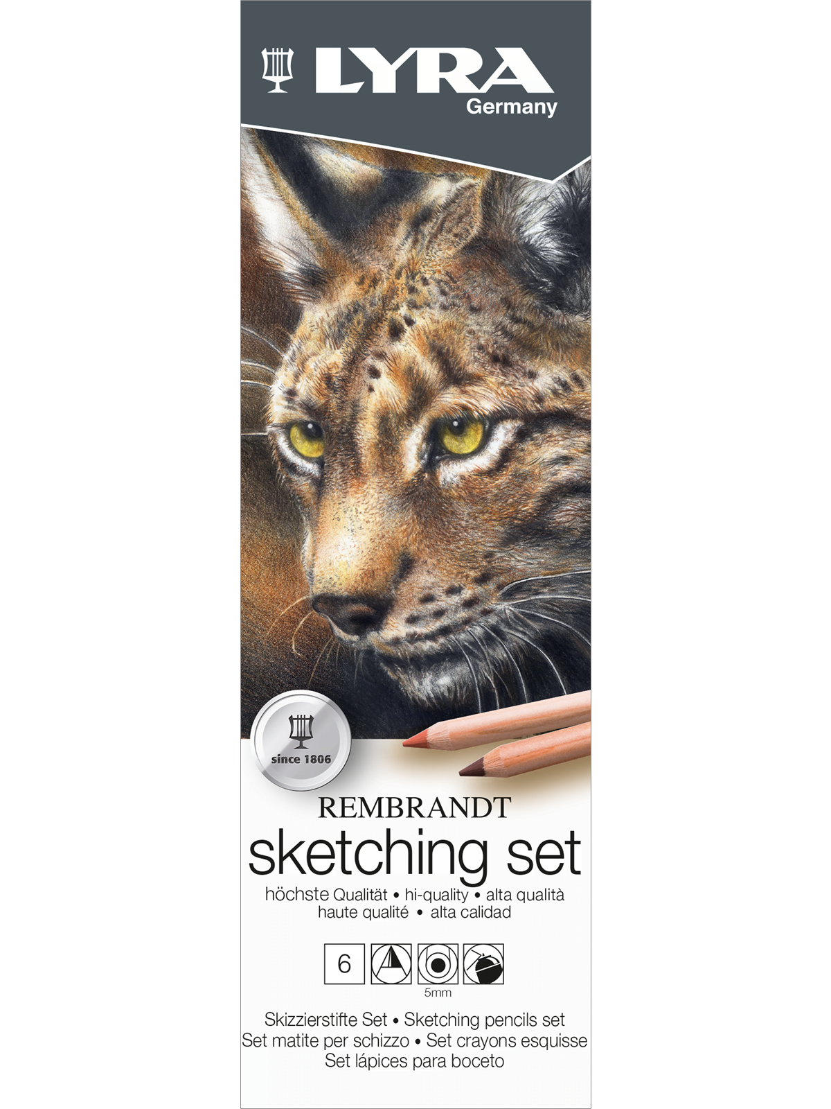 Lyra Rembrandt Sketching Set 6 Pcs - Kunst Handwerk Ausstattung - 1-2051060