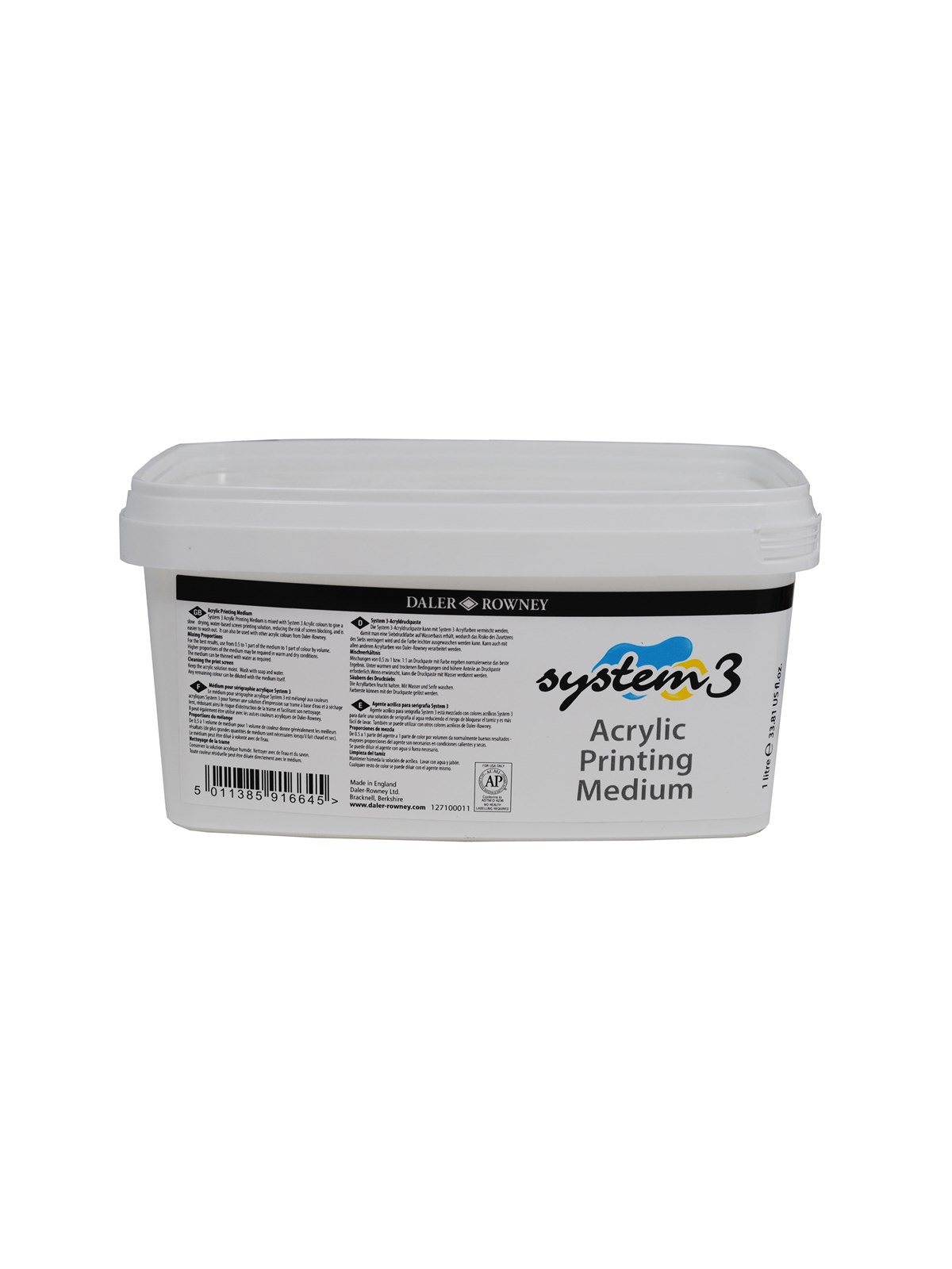 Daler-Rowney System3 Screen Printing Medium 1L