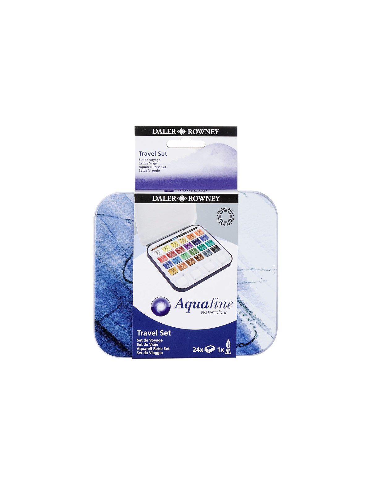 Daler-rowney Aquafine Watercolour Travel Tin 24 Col - Kunst Handwerk Ausstattung - 16-131900924