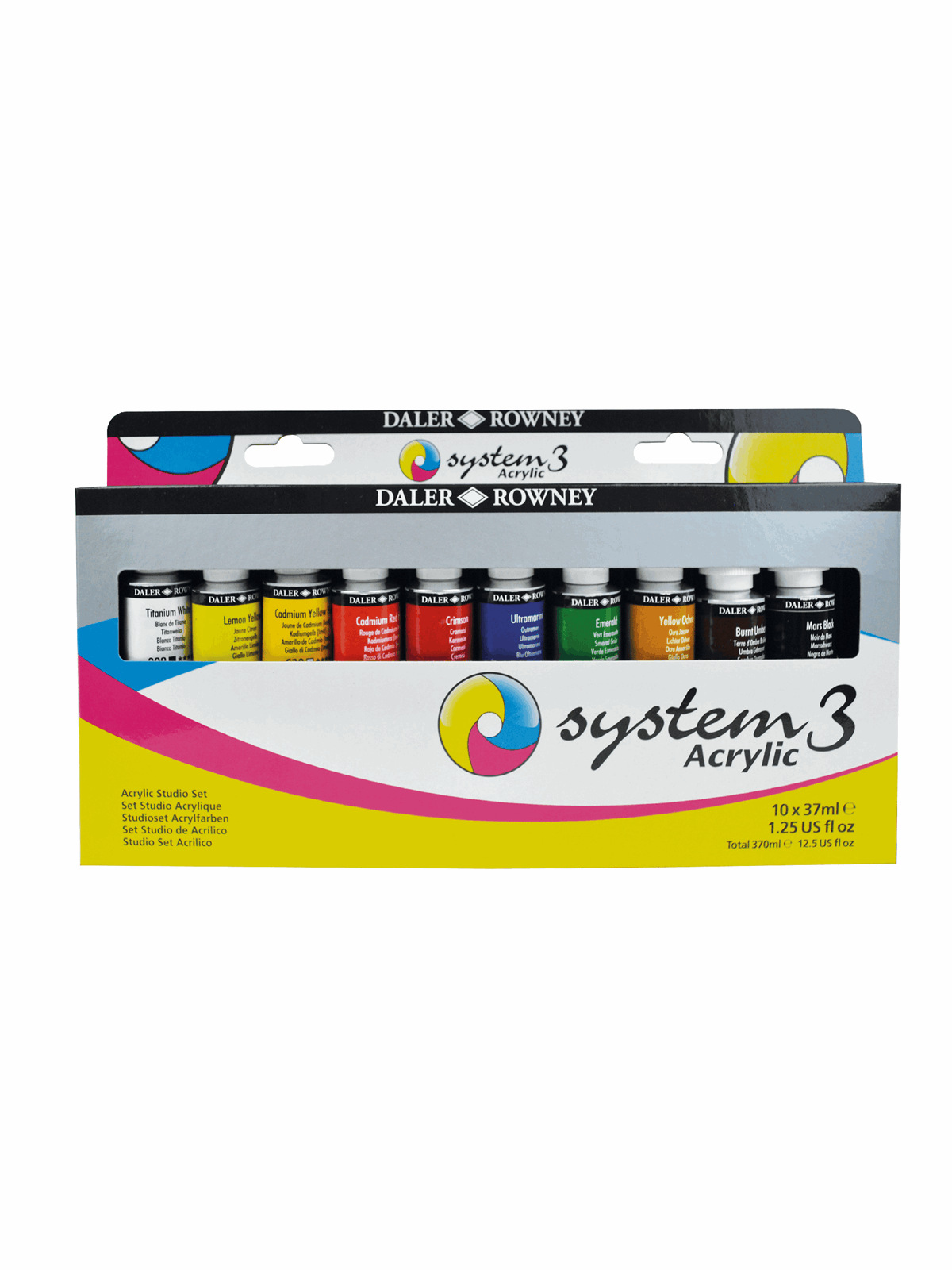 Daler-rowney System3 Acrylic Studio Set 10x37 ml - Kunst Handwerk Ausstattung - 16-129037910