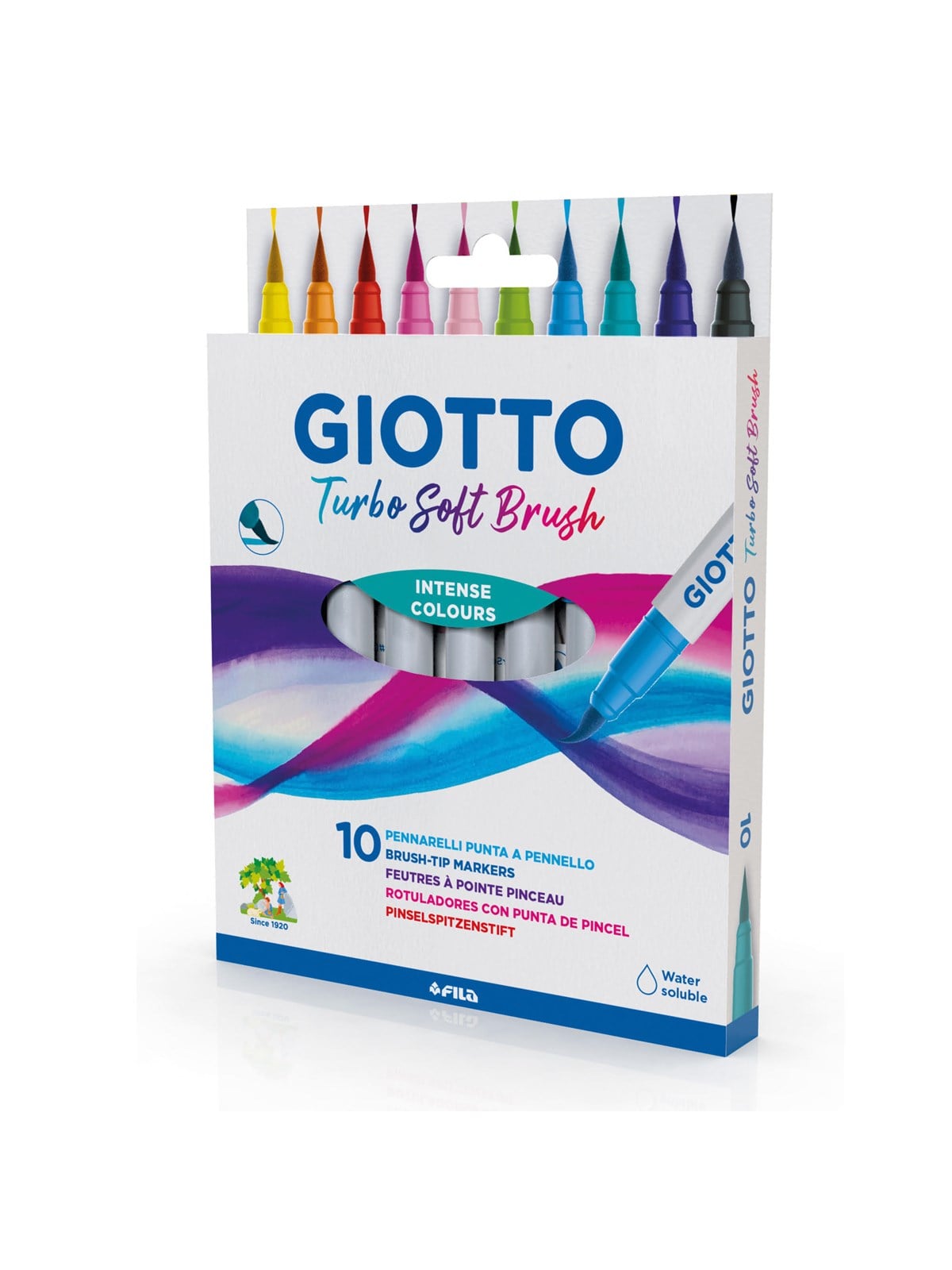Giotto Turbo Soft Brush Intense Colours 10 Pcs BL - Utensilien Zum Schreiben Und Zeichnen - 11-426800