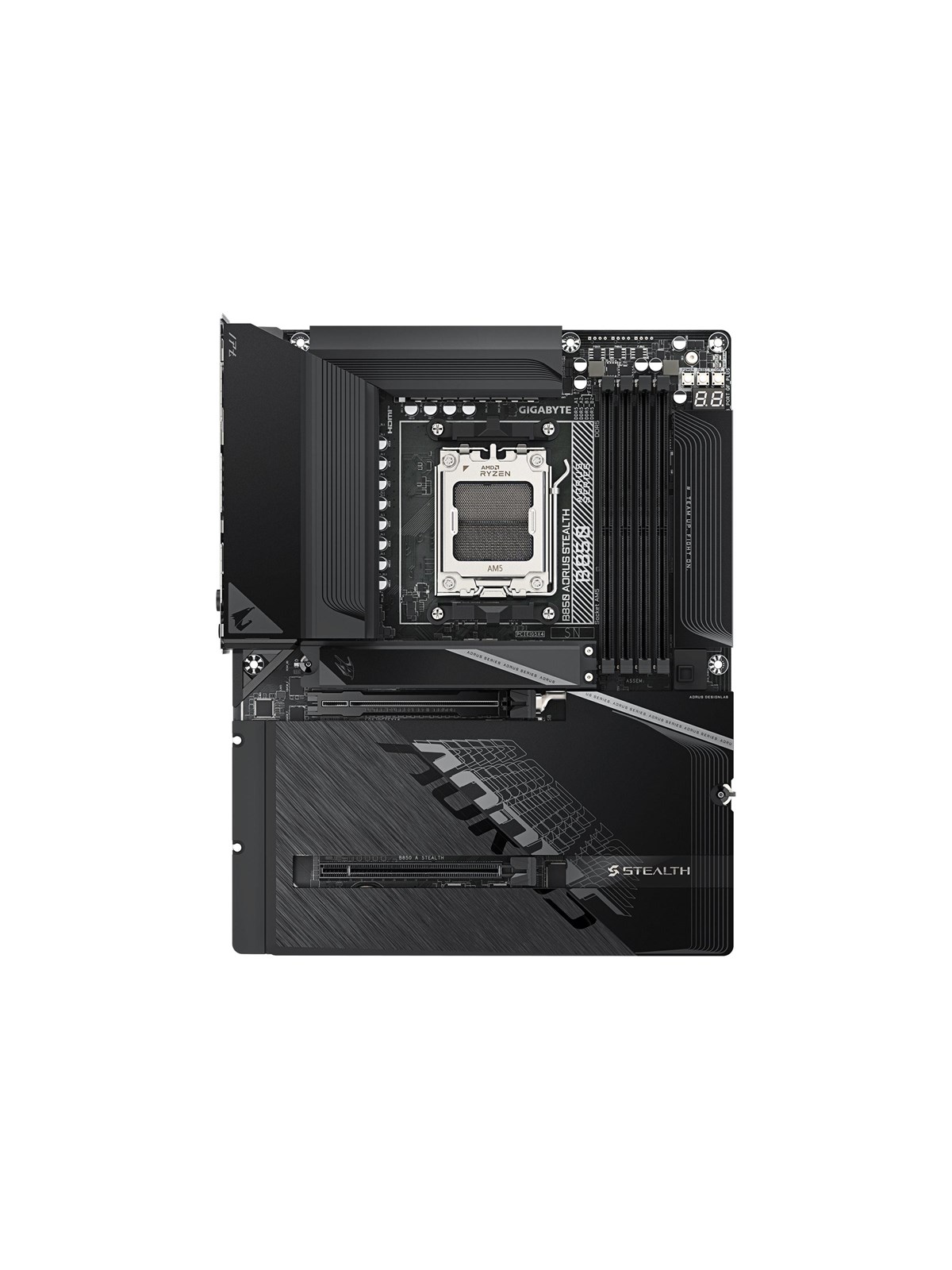 Gigabyte B850 Aorus Stealth Mainboard - Amd B850 - Amd Am5 Socket - Ddr5 Ram - Atx - B850 A Stealth