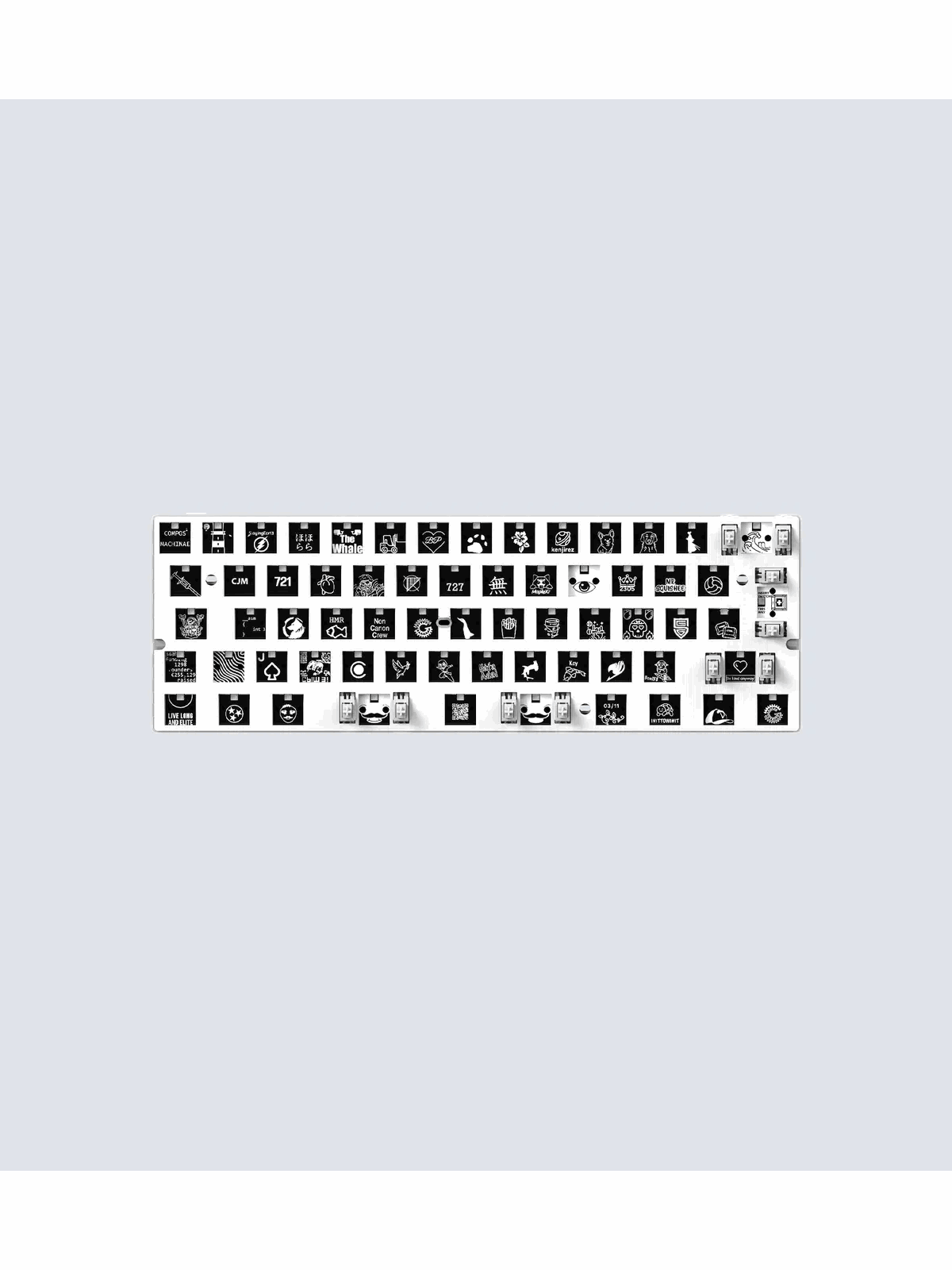 Wooting 60he v2 Module - Split Spacebar - Keyboard Module - Iso - Tastaturen - Wk3c-isosp-n00-m1