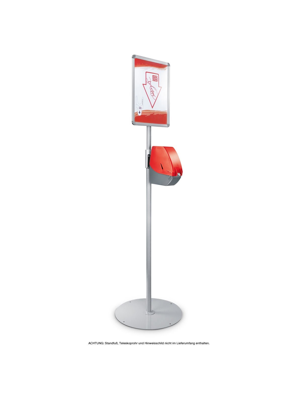 METO Floor stand base floor plate + snap frame