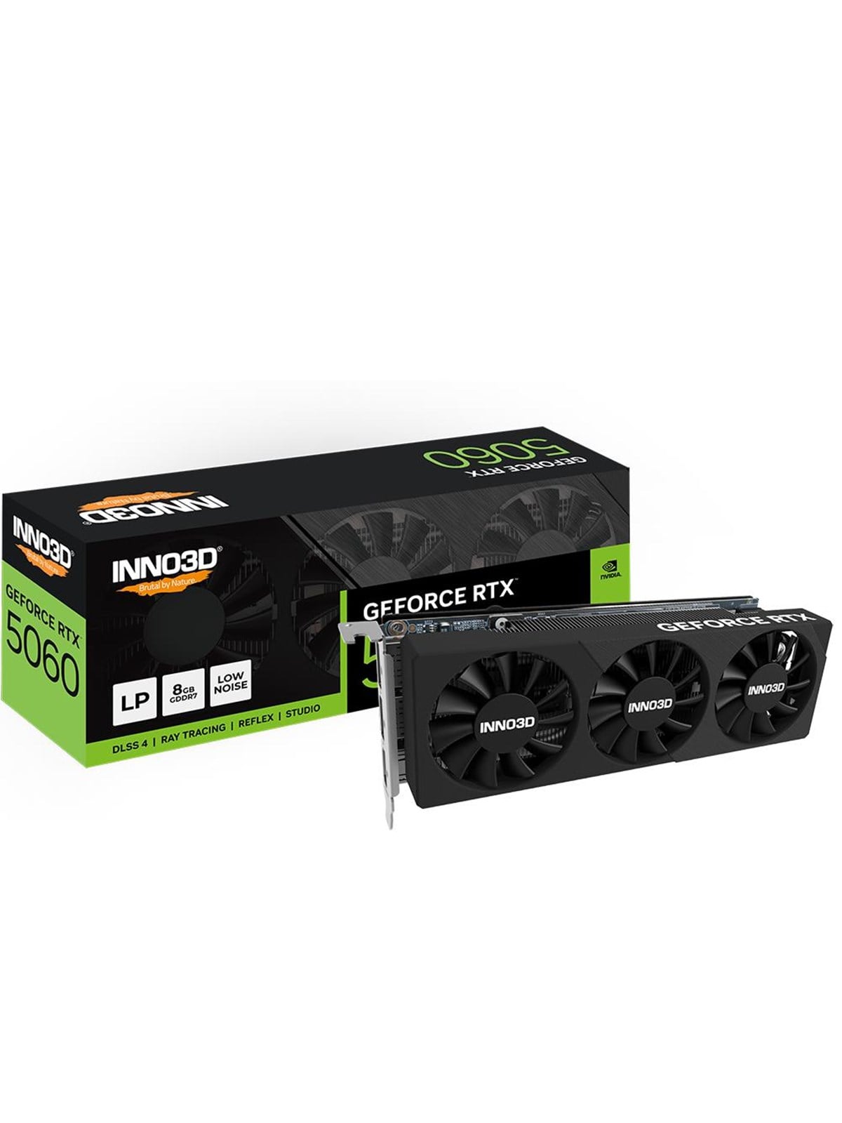 Inno3d Geforce Rtx 5060 Low Profile - 8gb Gddr7 Ram - Grafikkarte - N5060l-08d7-17941616