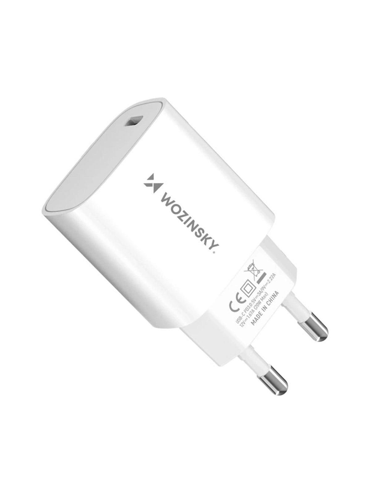 Wozinsky Wgwccw 20w Usb-c Wall Charger - White - Handys Adapter Und Ladegeraete - 5907769308352