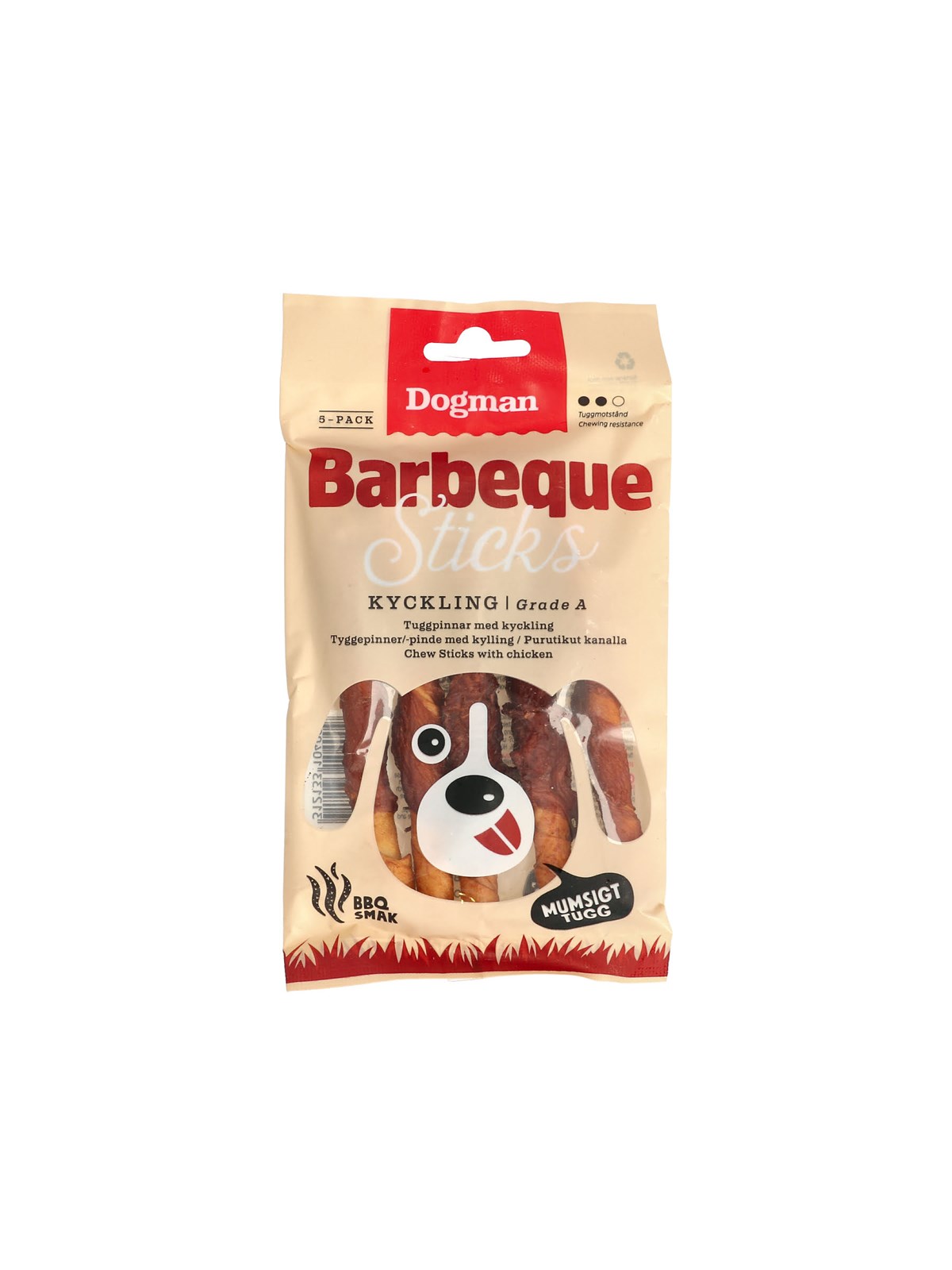 Dogman Barbecue Sticks Mit Huhn 12.5cm (5er-pack) - Hunde - 310400