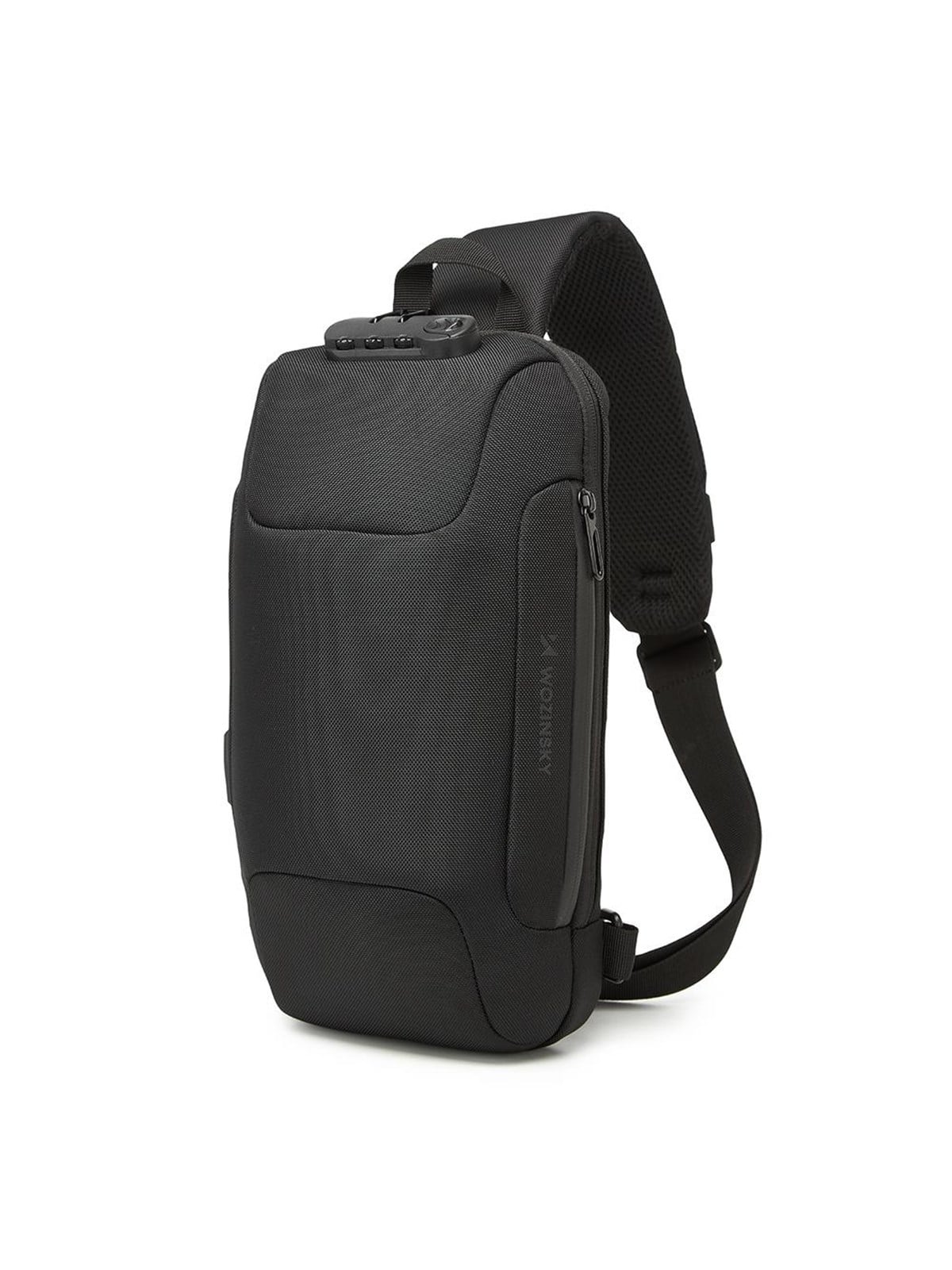 Wozinsky Premium Single Shoulder Anti-theft City Backpack With Organizer And Usb - Black - Kamerataschen - 5907769372186