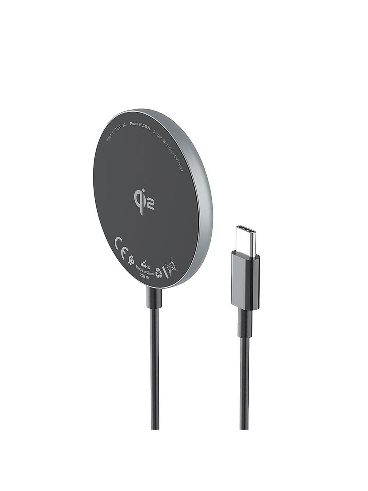 Wozinsky Magnetic Induction Charger 15w Wireless Qi2 - Black - Handys Adapter Und Ladegeraete - 5907769367533