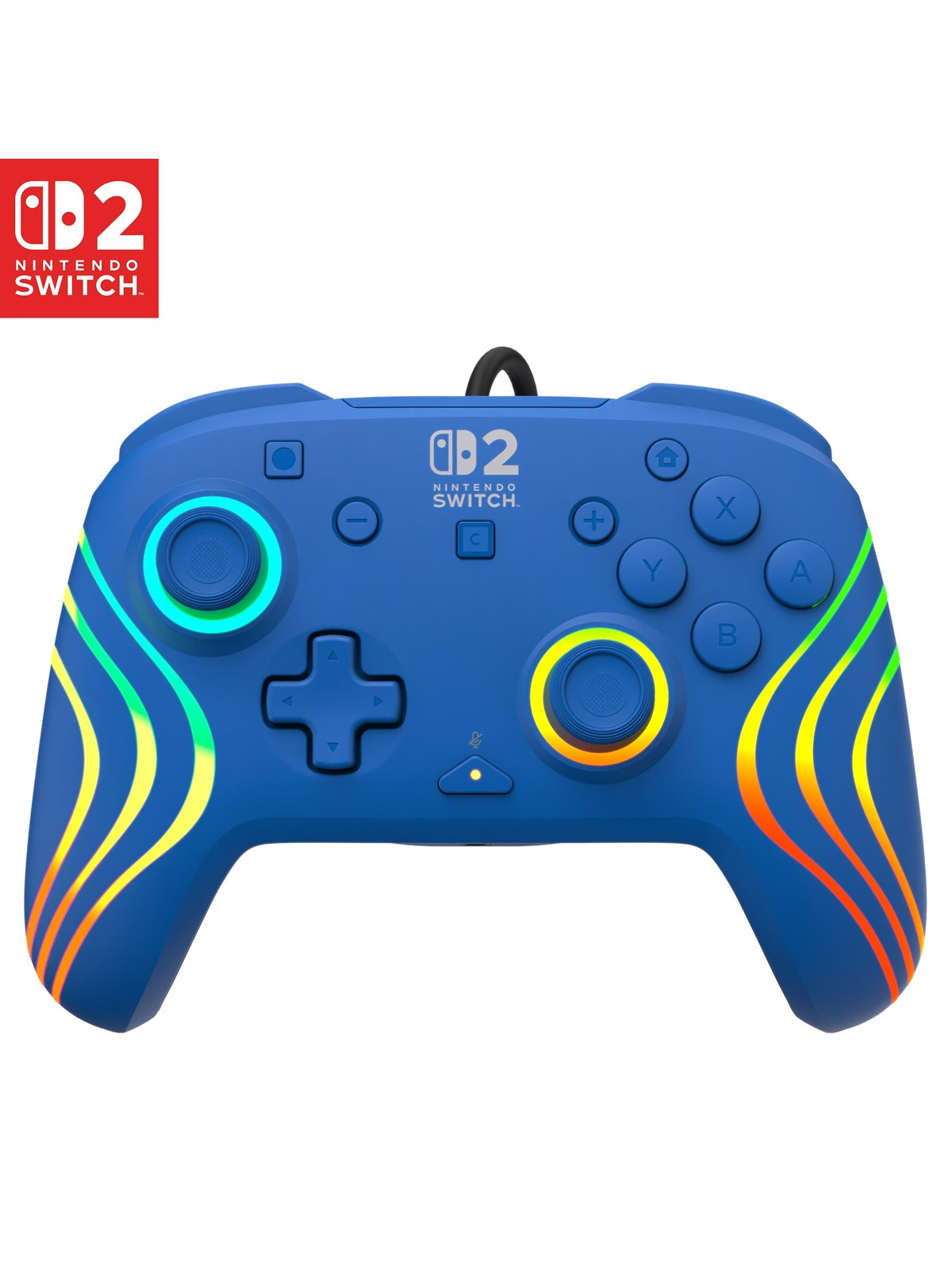 Turtle Beach Afterglow Wave - Blue - Wired Controller - Nintendo Switch 2 - Gaming Zubehoer - Tbc-8006-25