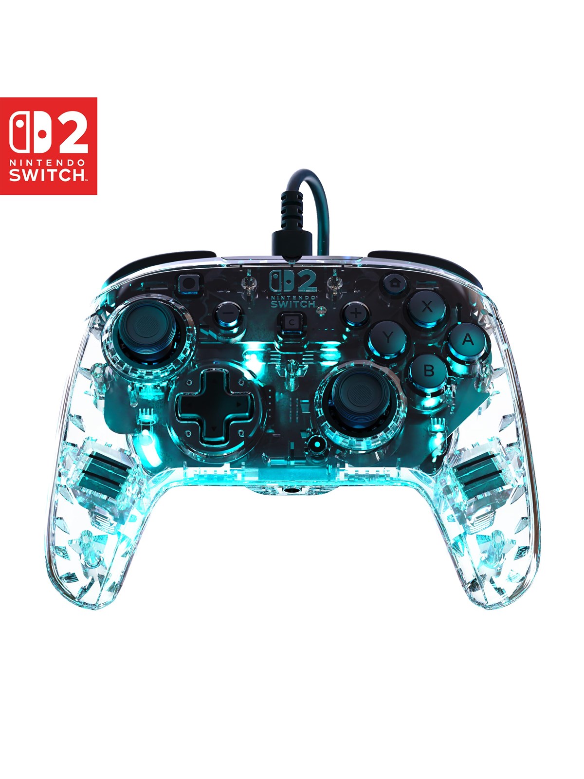 Turtle Beach Afterglow - Clear - Wired Controller - Nintendo Switch 2 - Gaming Zubehoer - Tbc-8004-95