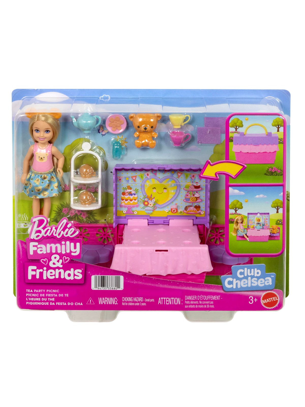 Barbie Chelsea Tea Party Picnic - Dolls Accessories - Jjb40