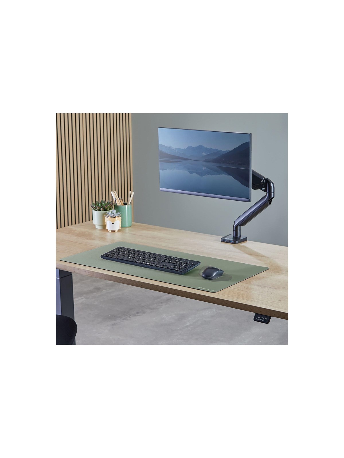 Fellowes Breyta Desk Mat - 80 x 40 cm - Rubber - Sage - Mauspads Zubehoer - 100139323