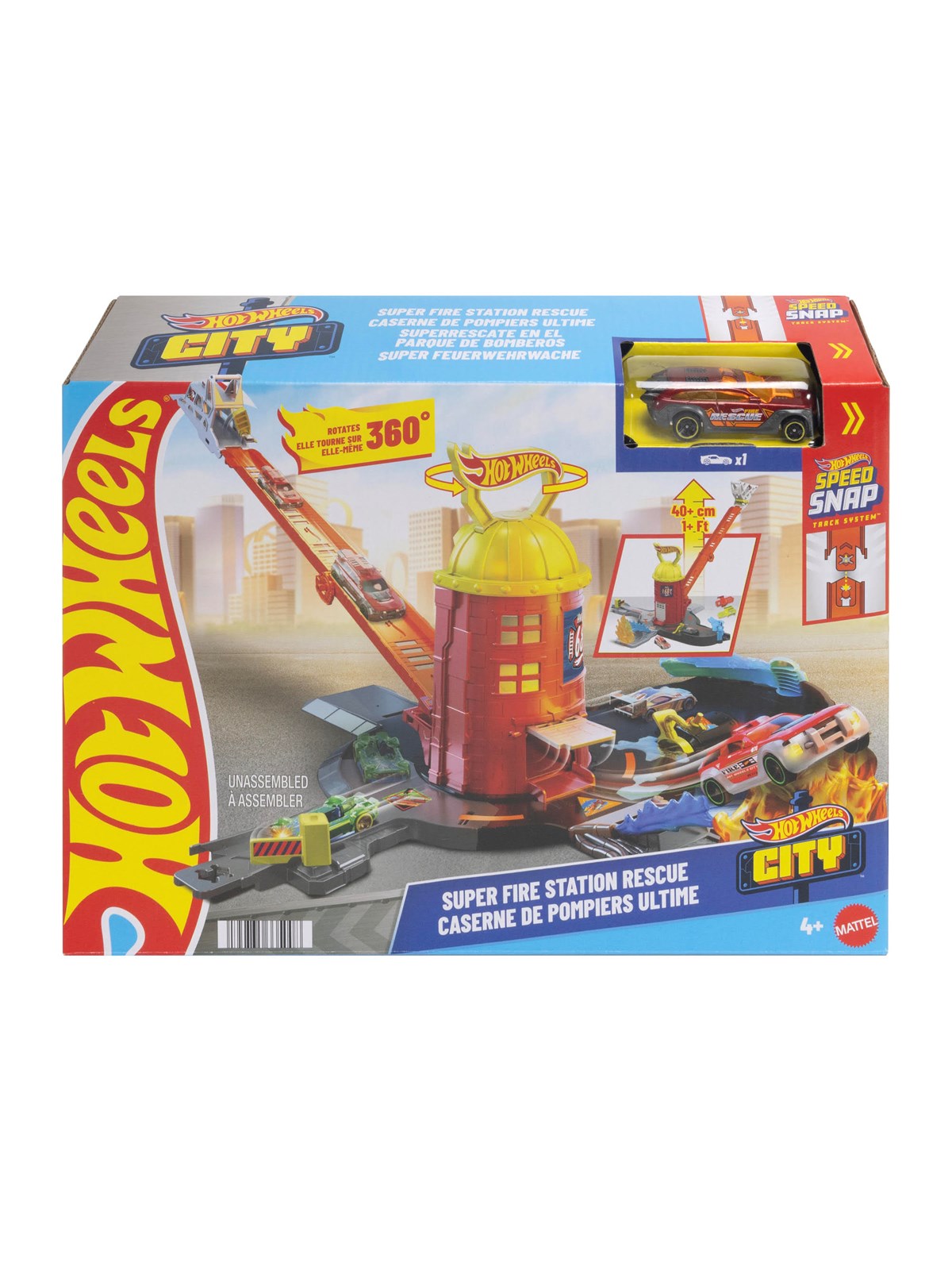 Hot Wheels City Super Fire Station Playset - Spielzeugauto - Jhl95