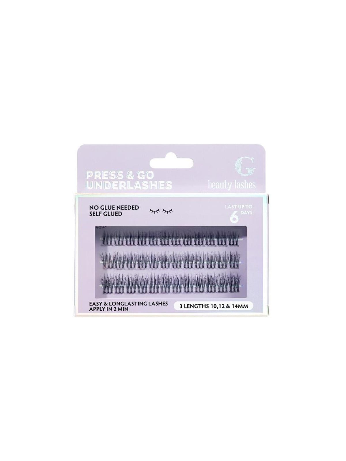G Beauty Lashes Press & Go Underlashes -Everyday - Make Up - Gbl-ever