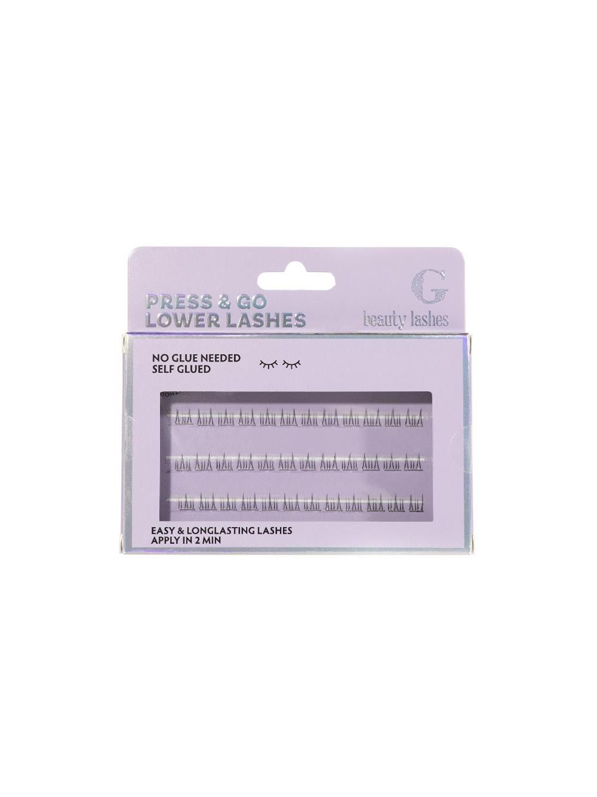 G Beauty Lashes Press & Go lower lashes Natural