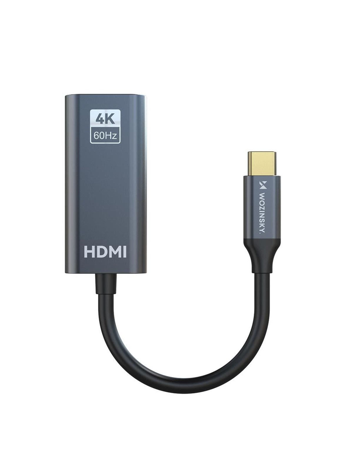Wozinsky Wach-01 Usb-c - Hdmi 4K 60hz - Black - Display Kabel - 5907769378904