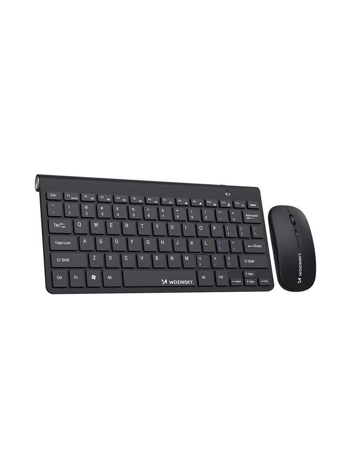 Wozinsky Wireless Keyboard + Compact Mouse Set - Black (US International Iso) - US International - Schwarz - Tastaturen - 5907769384189