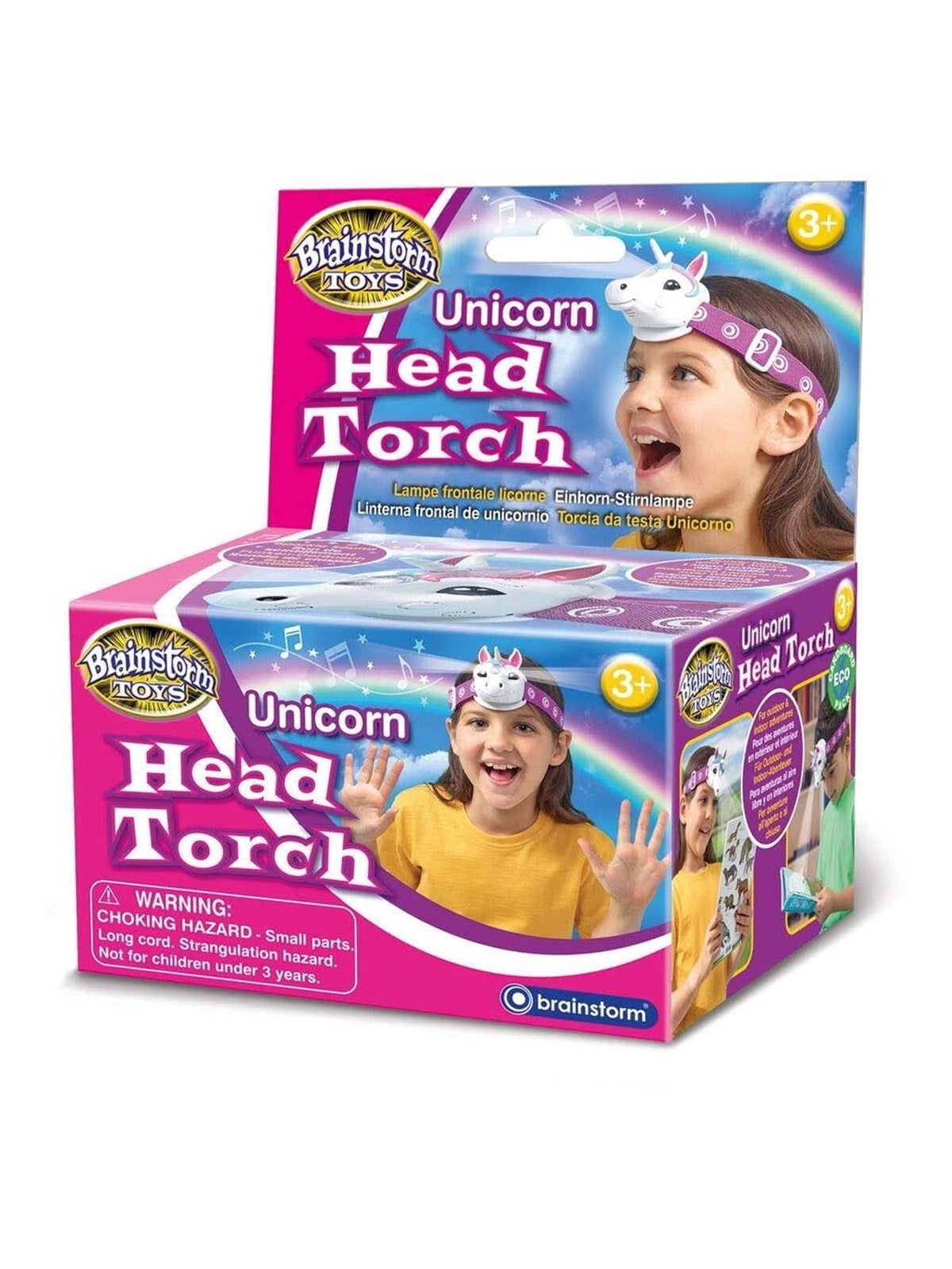 Brainstorm Unicorn Head Torch - Spielzeug - 2074