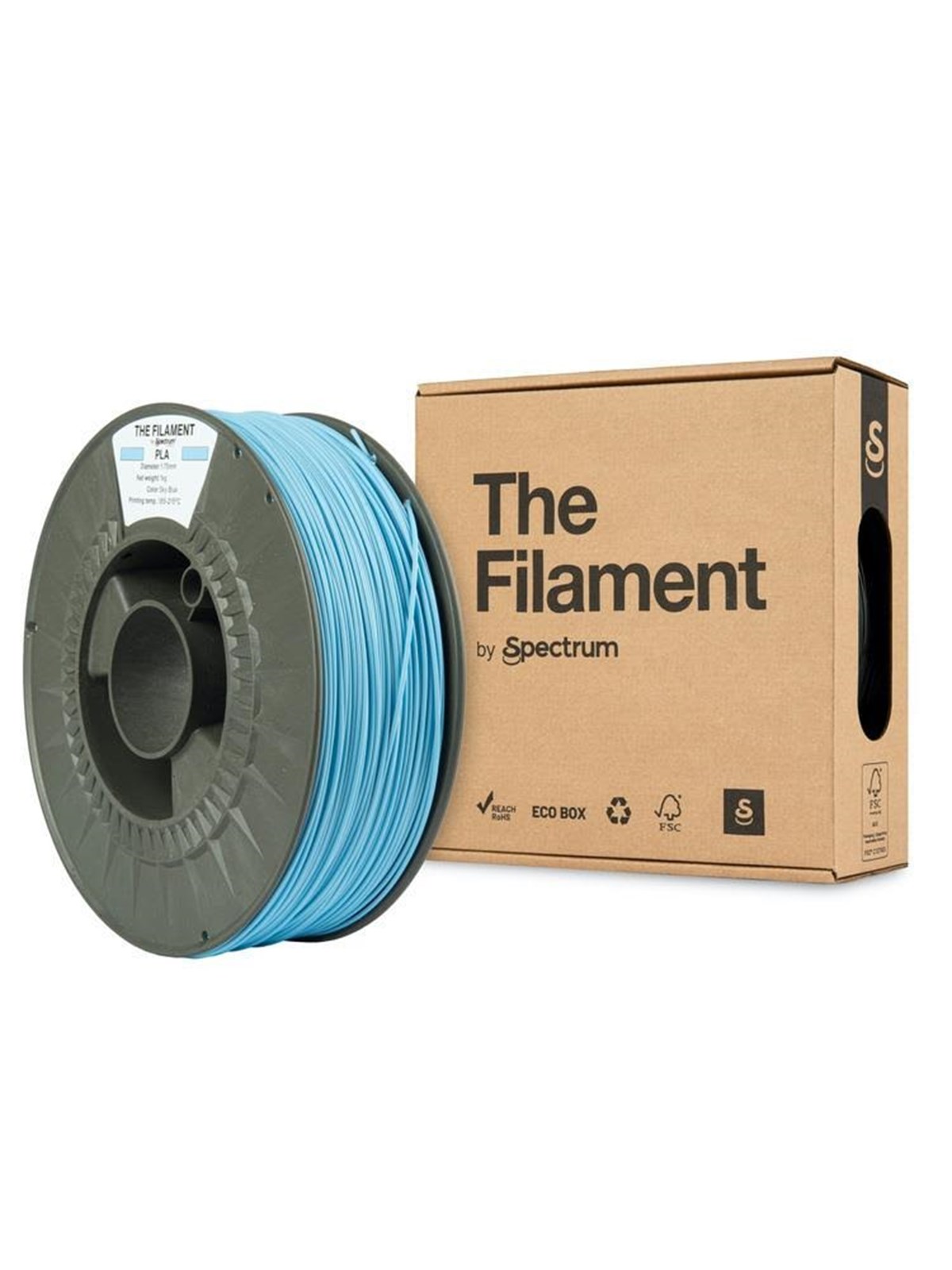 Spectrum The Filament / Pla / Sky Blue / ?1.75mm / 1kg - Filament 3D Drucker - Tf-24008