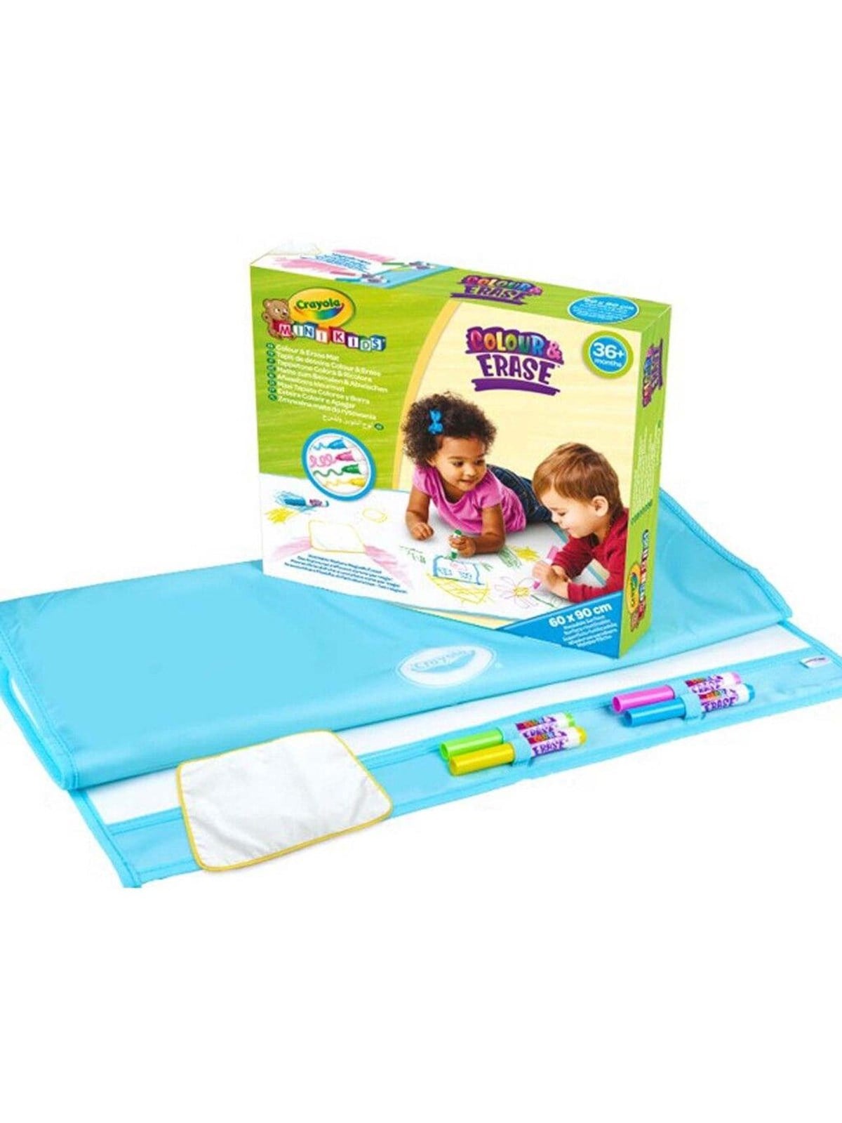 Crayola Mini Kids Color & Erase Mat 90x60cm - Utensilien Zum Schreiben Und Zeichnen - 81-8132