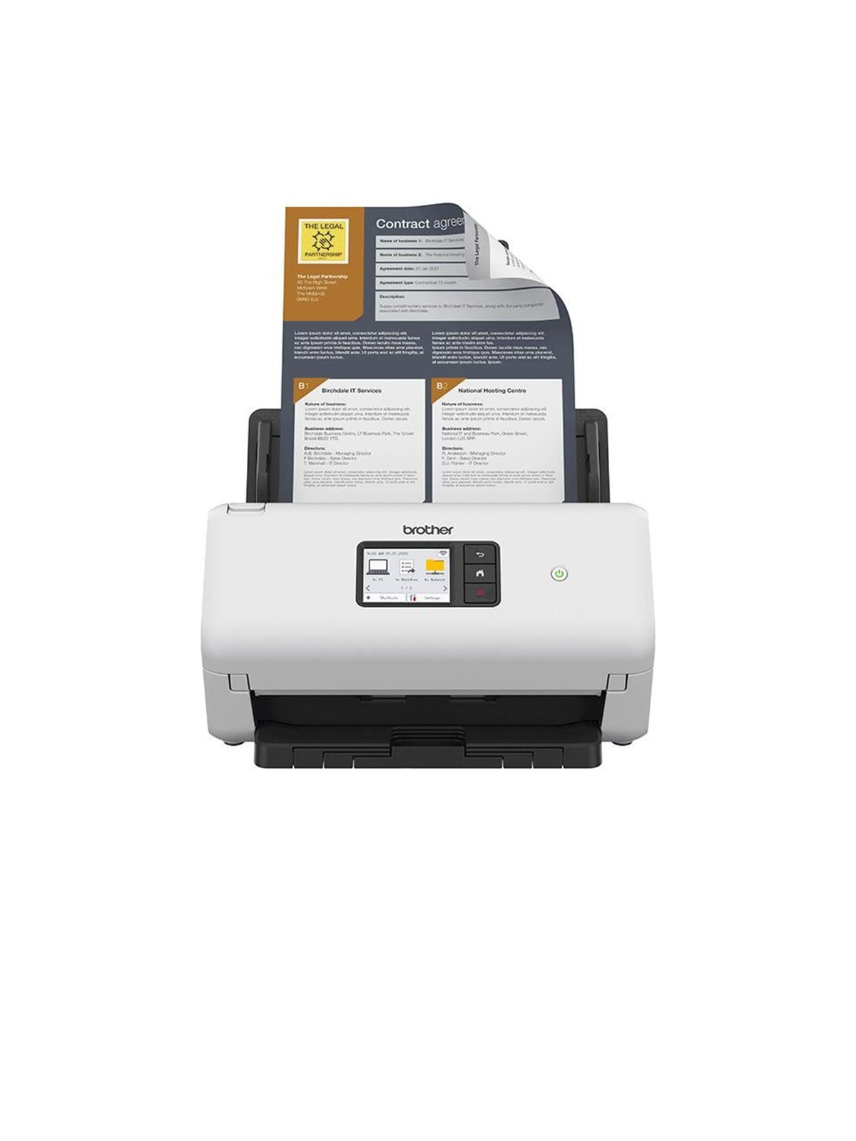 Brother Ads-4550w Wireless Desktop Scanner - Ads4550wtc1