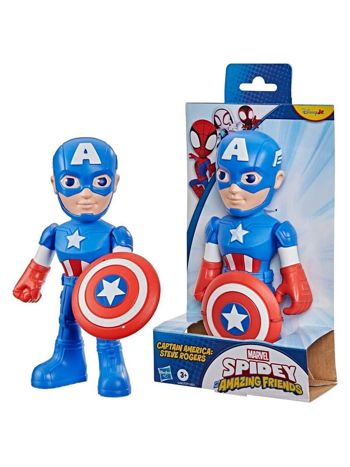 Spidey And His Amazing Friends Spidey & Friends Figure 22.5 cm - Captain America - Figuren - G24625x0