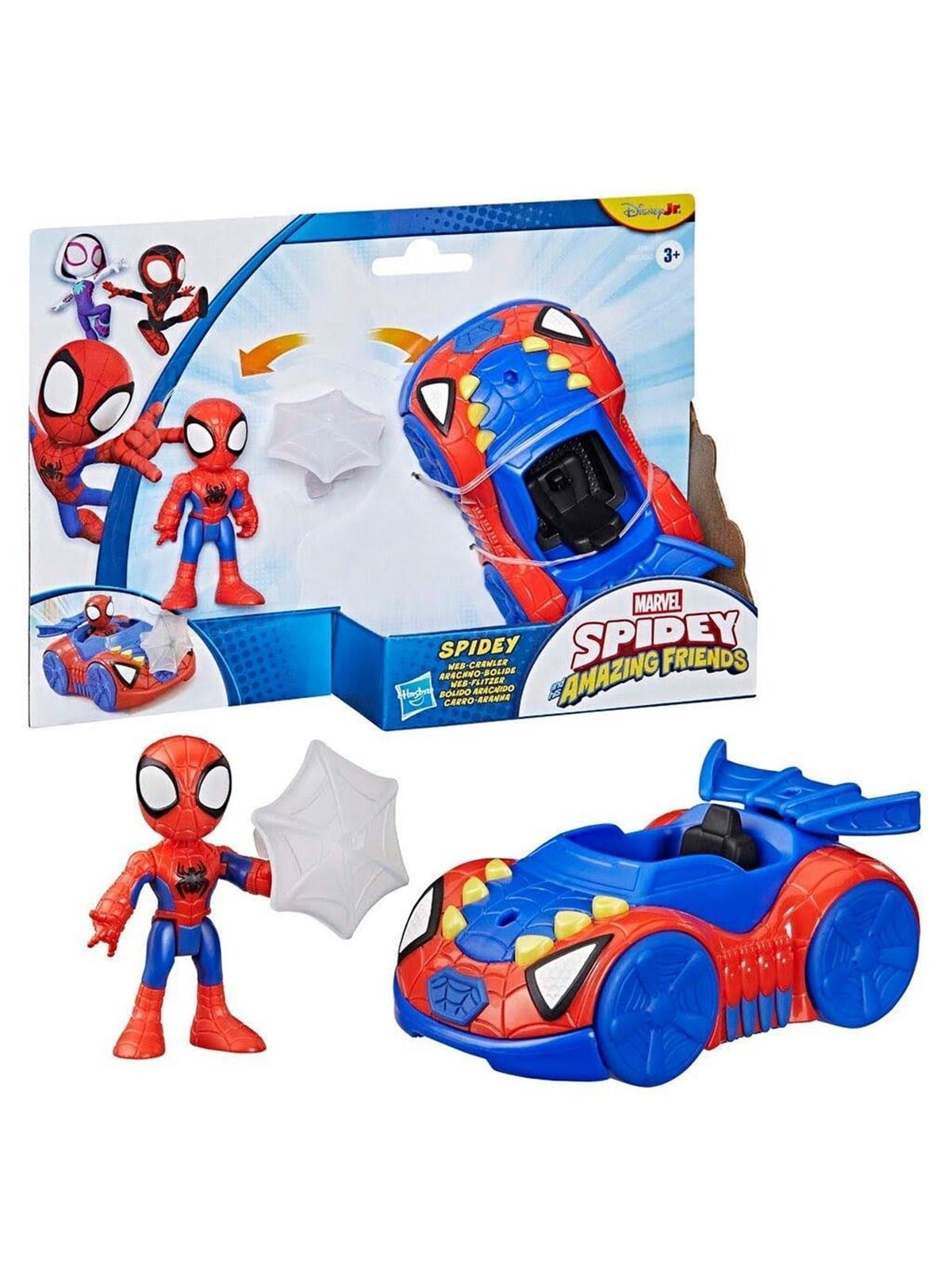 Spidey And His Amazing Friends Spidey & Friends Vehicle & Figure 7.6 cm - Spidey - Figuren - G24615x0