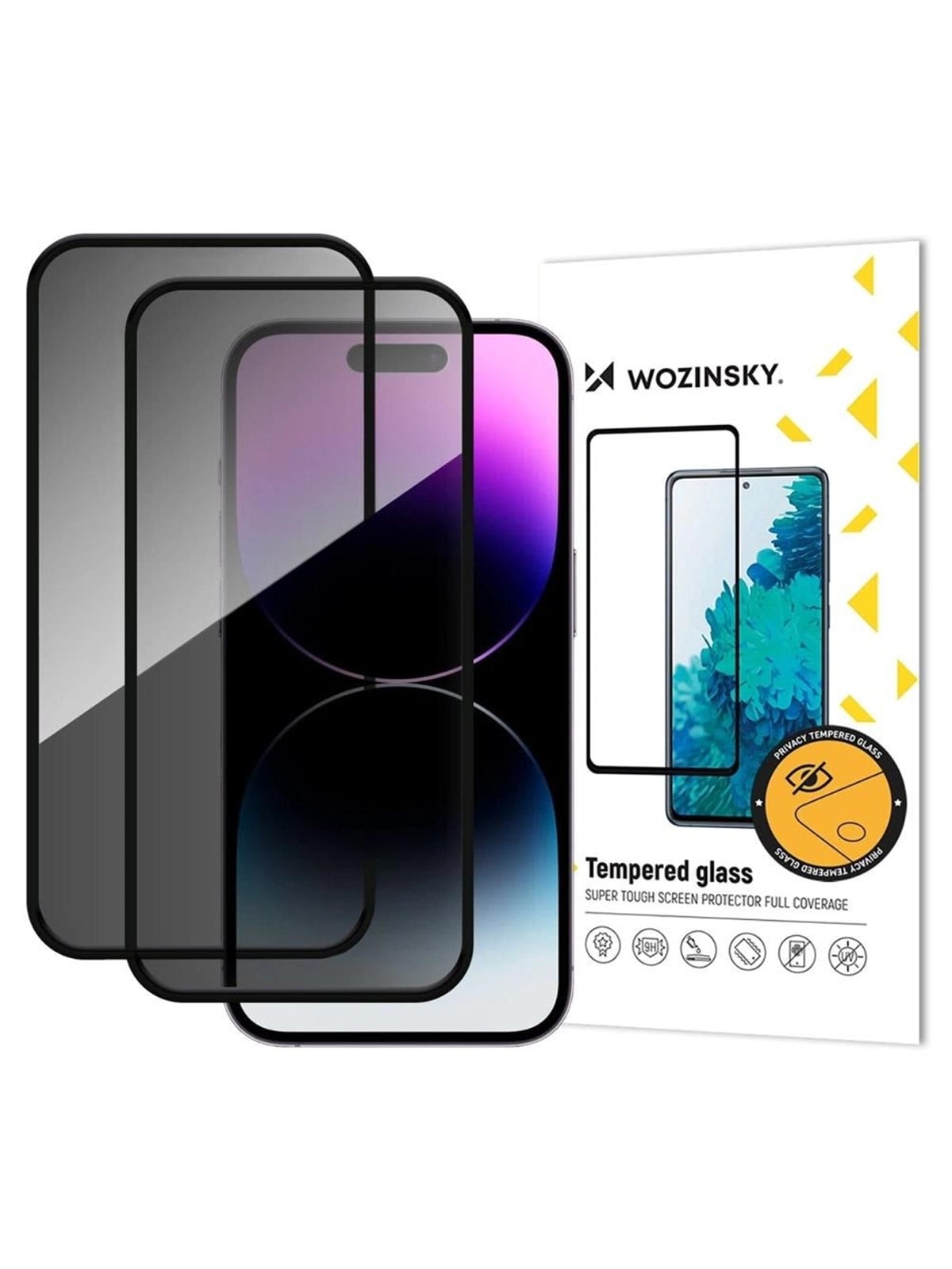 Wozinsky Privacy Glass Tempered Glass Privacy Glass For Iphone 17 Pro Max Set of 2 - Handys Schutzfolie - 5907769380204