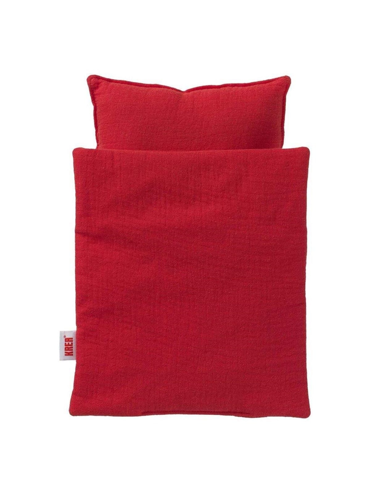 Krea Doll Bed Linen Red - Dollhouse Accessories - 36-2048